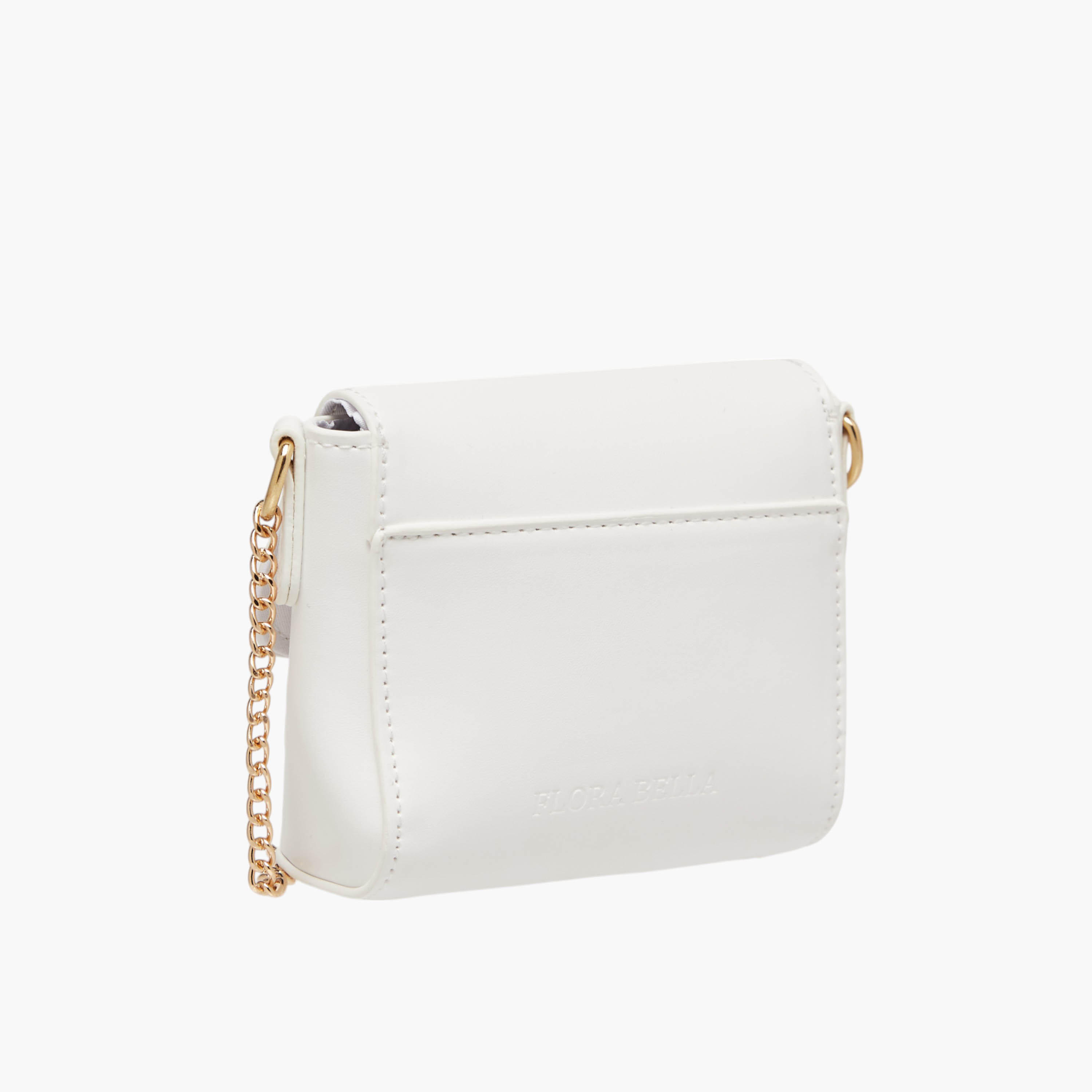 Flora Bella Butterfly Embellished Crossbody Bag with Chain Strap and Button Closure-girls-accessories-bags-image-3