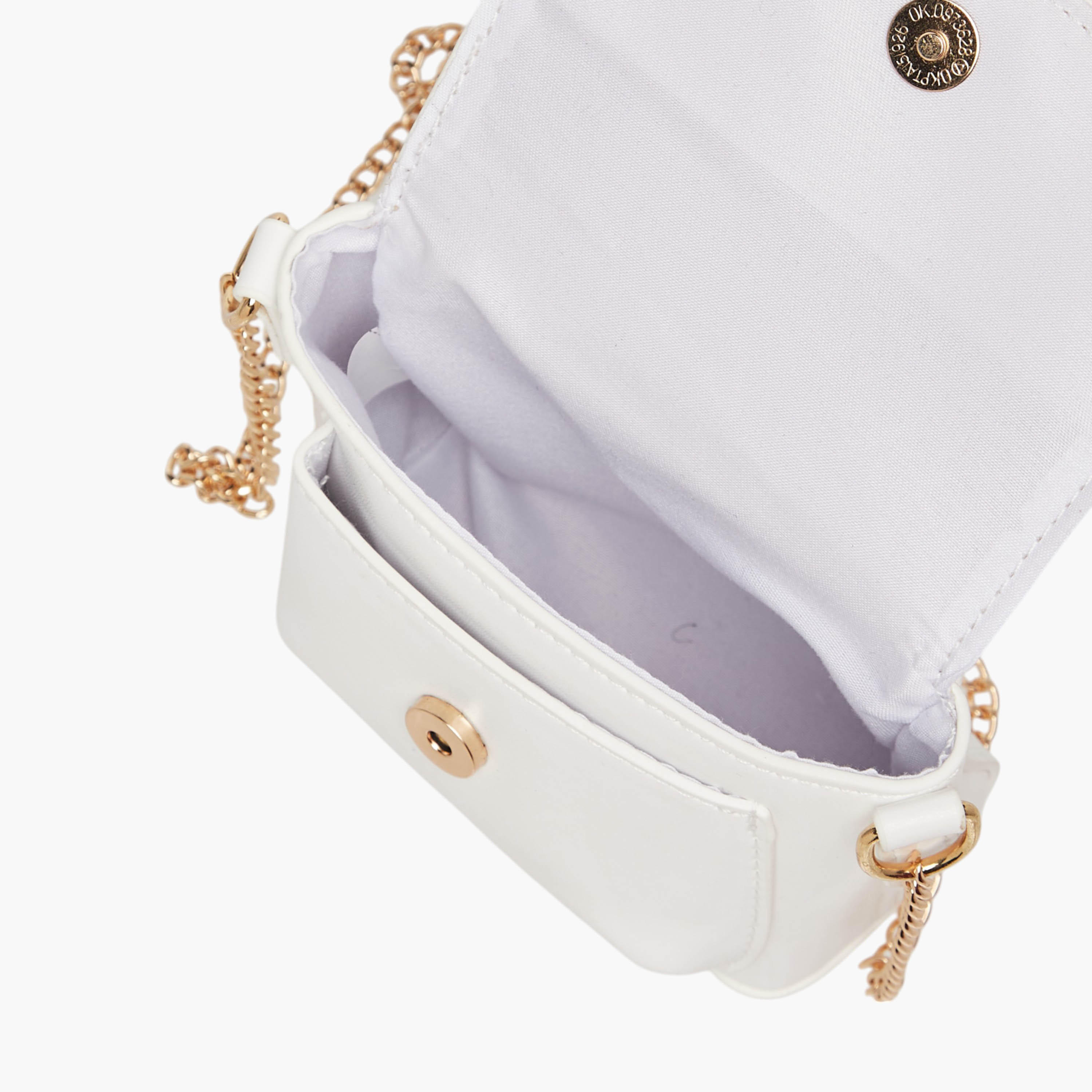 Flora Bella Butterfly Embellished Crossbody Bag with Chain Strap and Button Closure-girls-accessories-bags-image-6