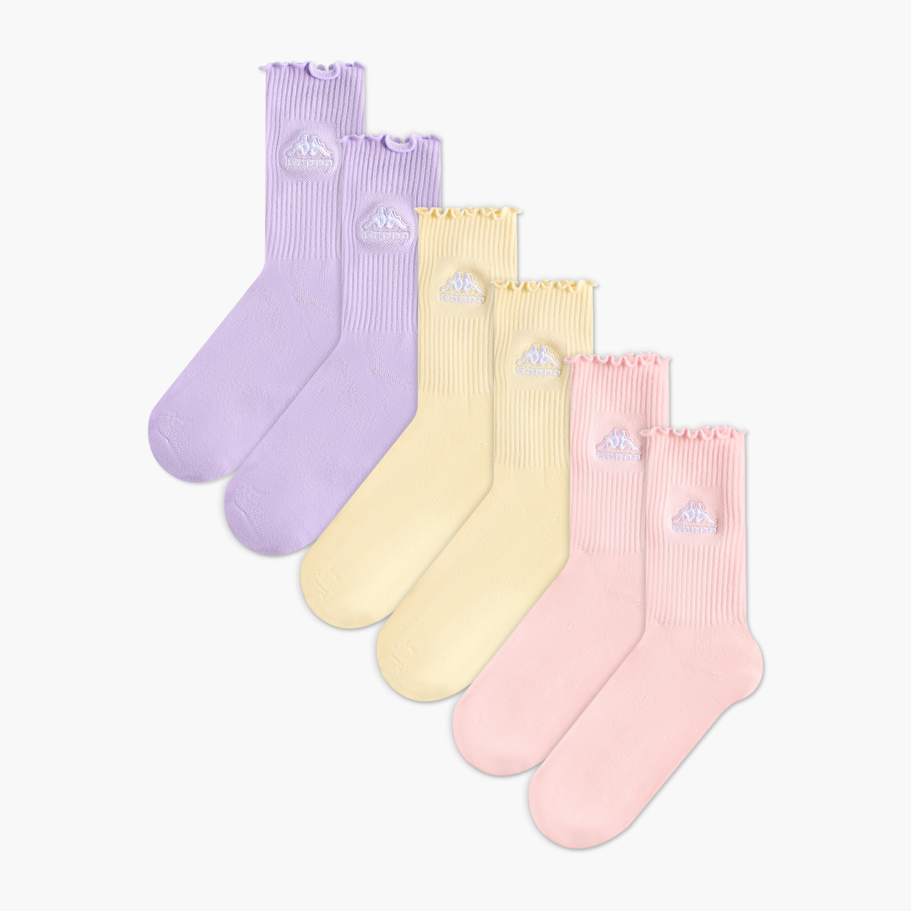 Kappa Pack of 3 Crew Length Sports Socks-women-socksandstockings-image-1