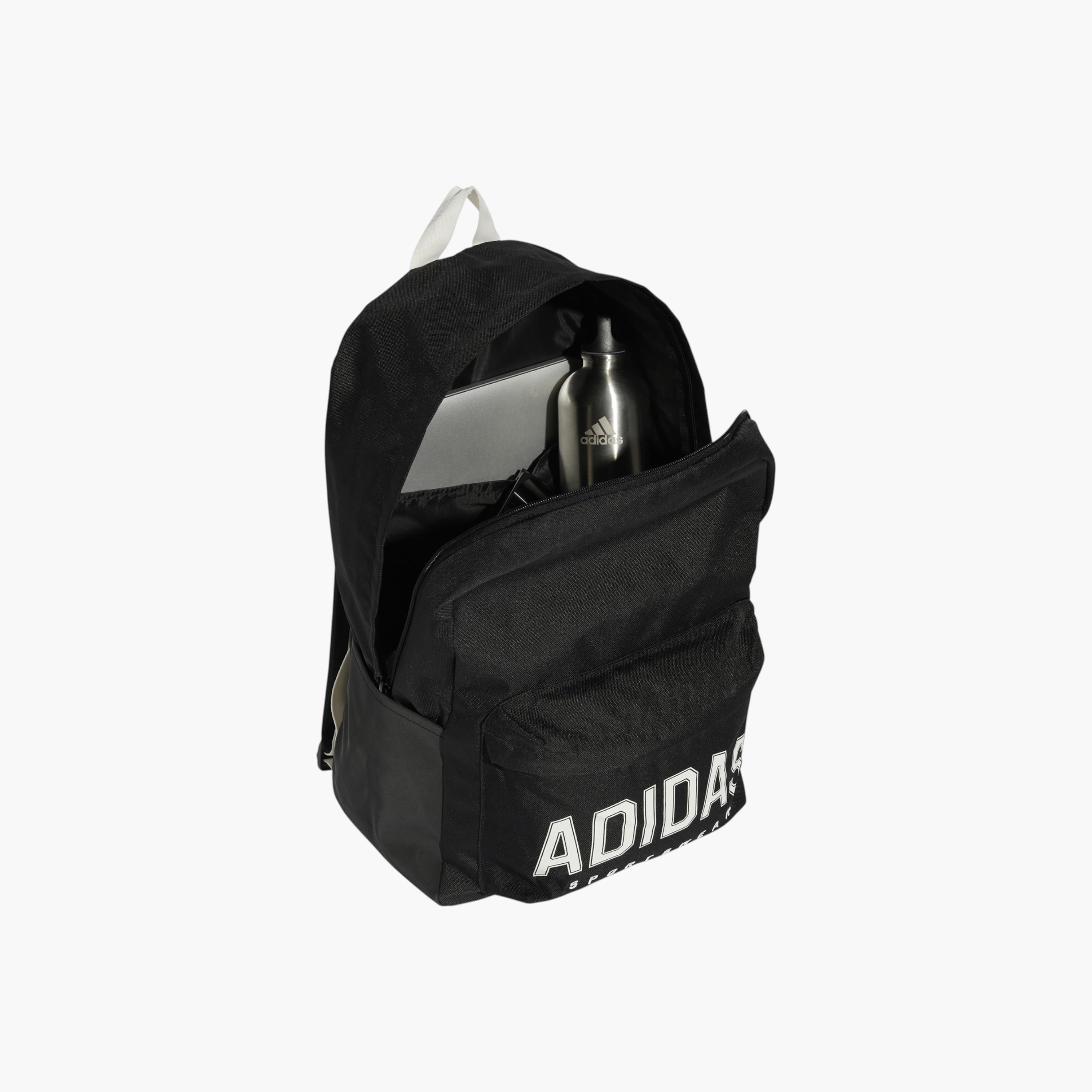 adidas Logo Print School Backpack with Adjustable Straps and Zip Closure-school-bagsandbackpacks-backpacks-image-3
