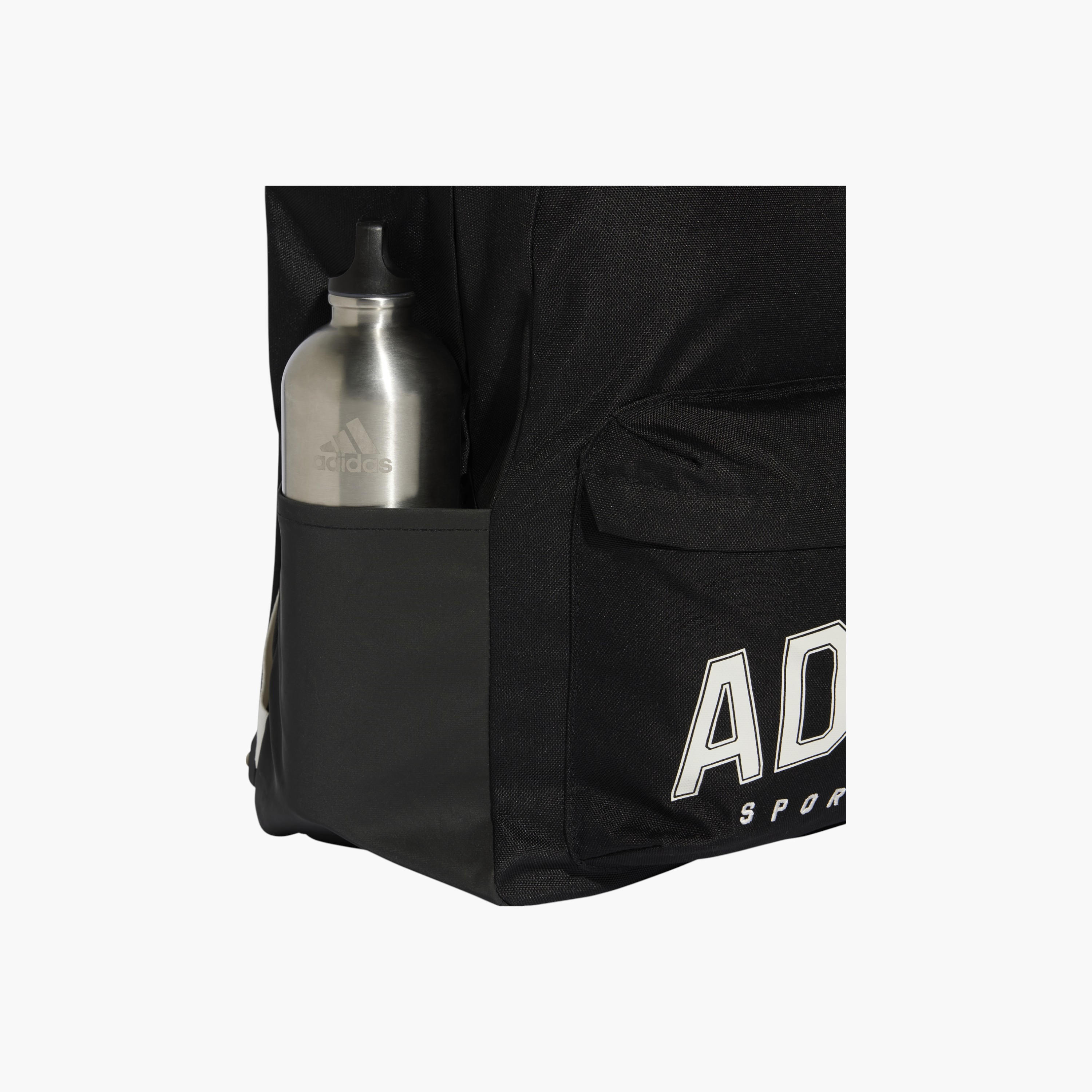adidas Logo Print School Backpack with Adjustable Straps and Zip Closure-school-bagsandbackpacks-backpacks-image-5
