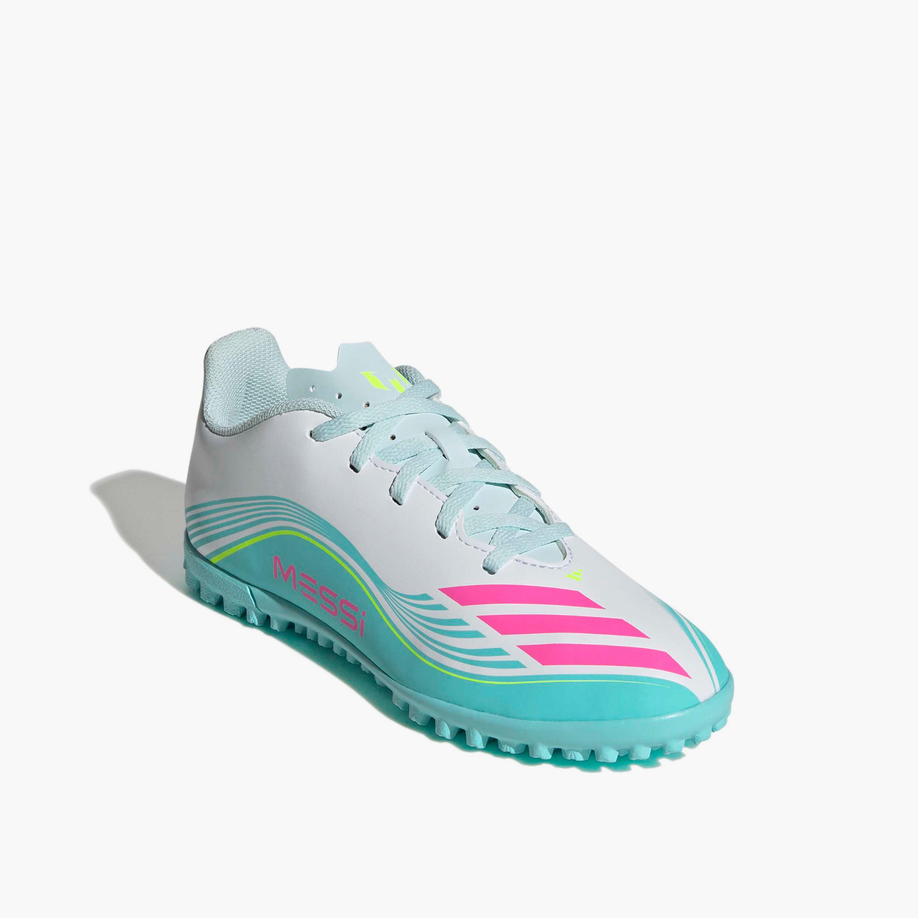 Adidas Boys F50 Messi Club TF Lace-Up Football Turf Shoes-sports-gear-football-shoes-turf-image-1