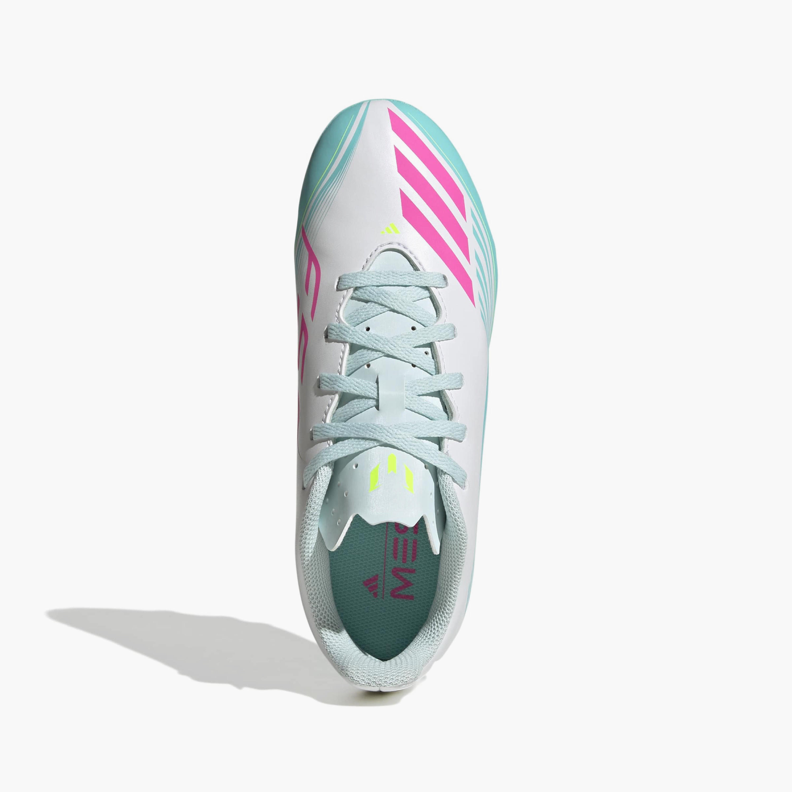 Adidas Boys F50 Messi Club FG/MG Lace-Up Football Firm Ground Shoes-sports-gear-football-shoes-firmground-image-3