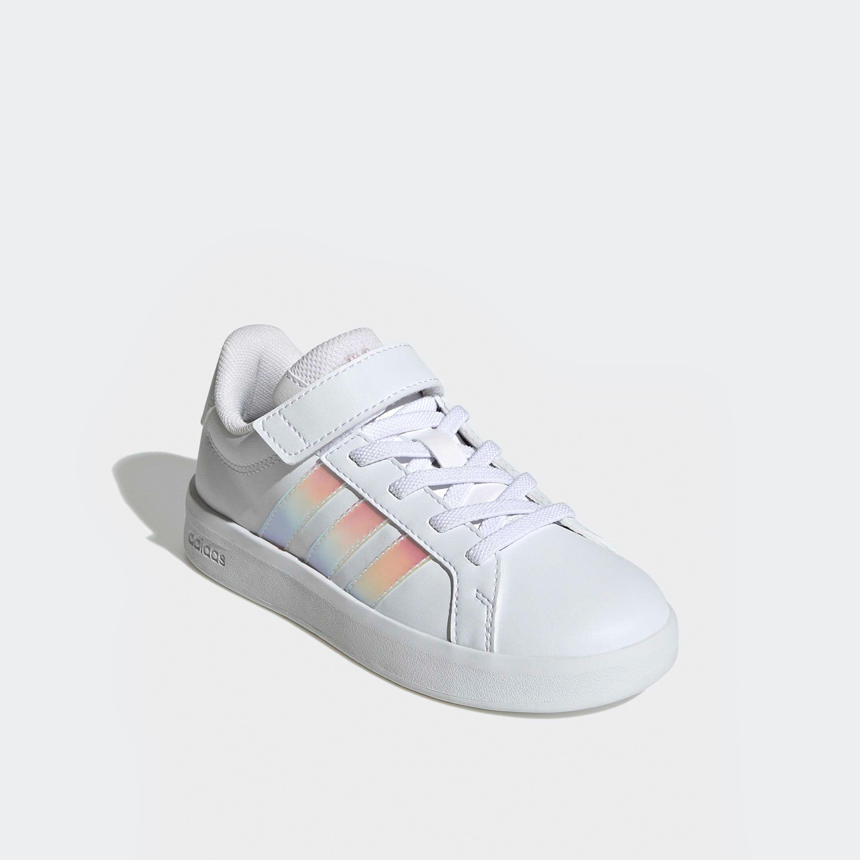 Adidas Girls Grand Court 3.0 EL Hook & Loop Sneakers-girls-shoes-sports-image-1