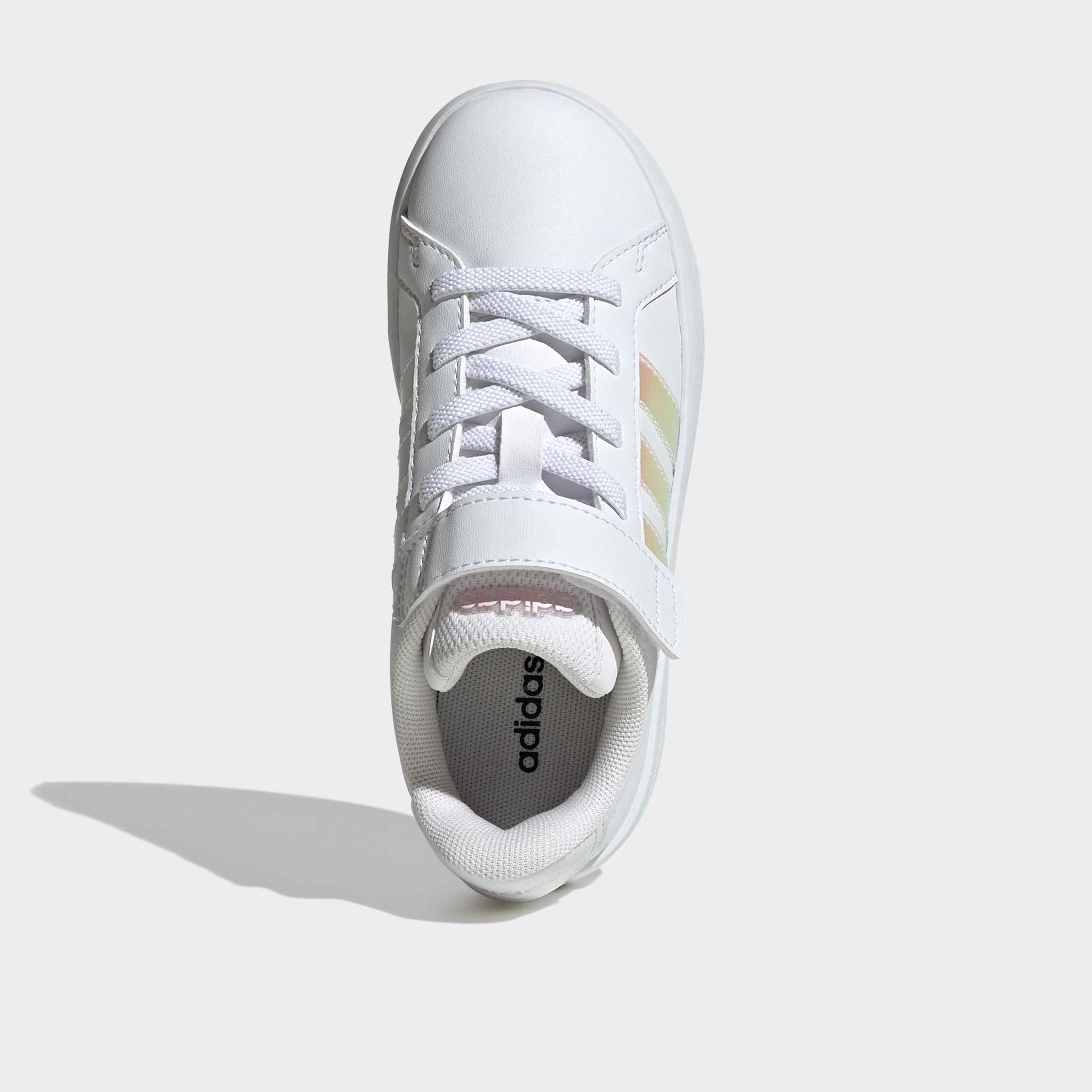 Adidas Girls Grand Court 3.0 EL Hook & Loop Sneakers-girls-shoes-sports-image-4