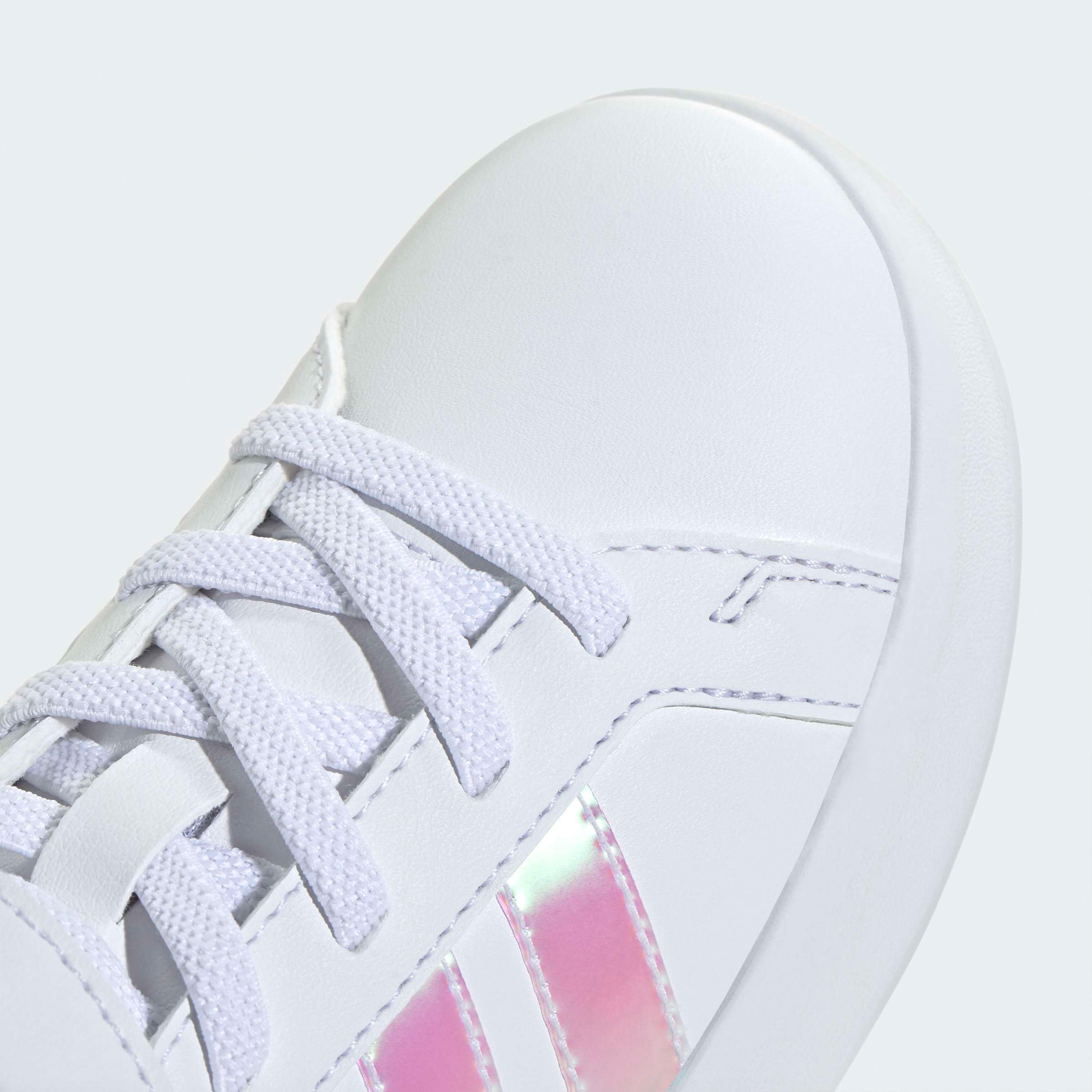 Adidas Girls Grand Court 3.0 EL Hook & Loop Sneakers-girls-shoes-sports-image-7