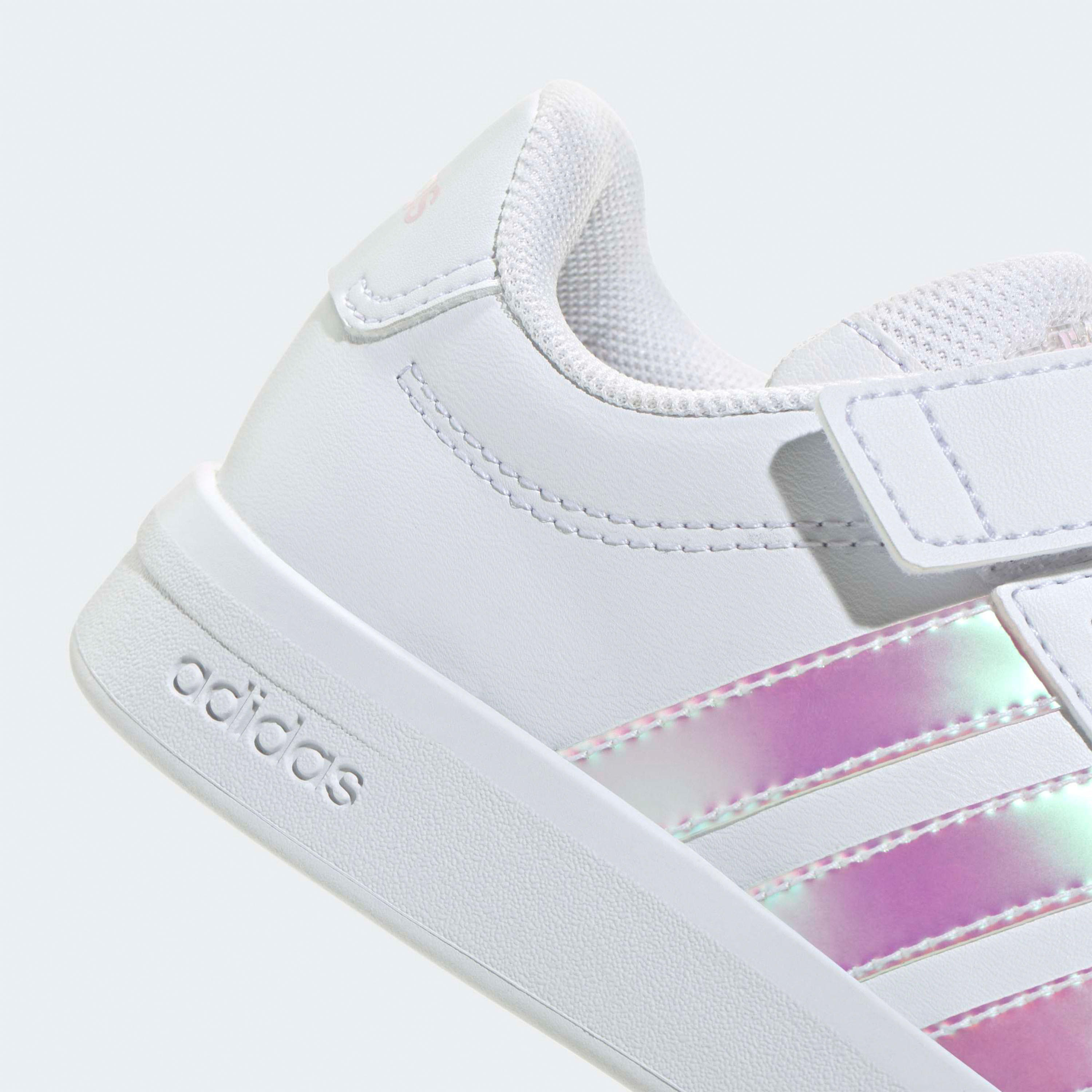 Adidas Girls Grand Court 3.0 EL Hook & Loop Sneakers-girls-shoes-sports-image-8