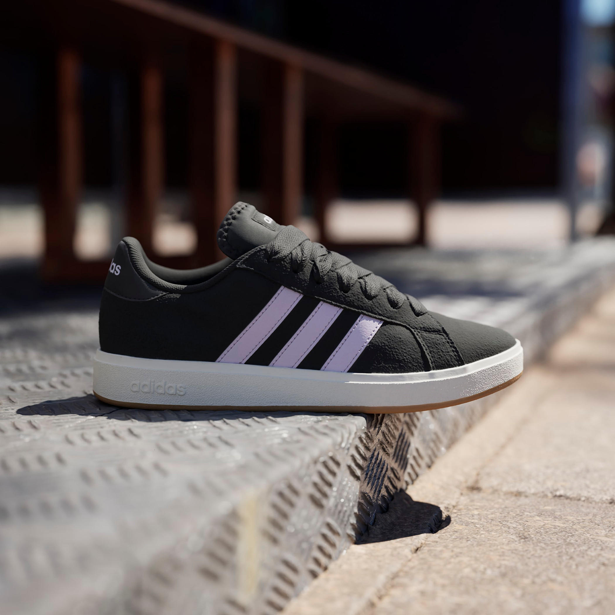 adidas Women's GRAND COURT BASE Lace-Up Sneakers - JQ3596-women-shoes-sneakers-image-7