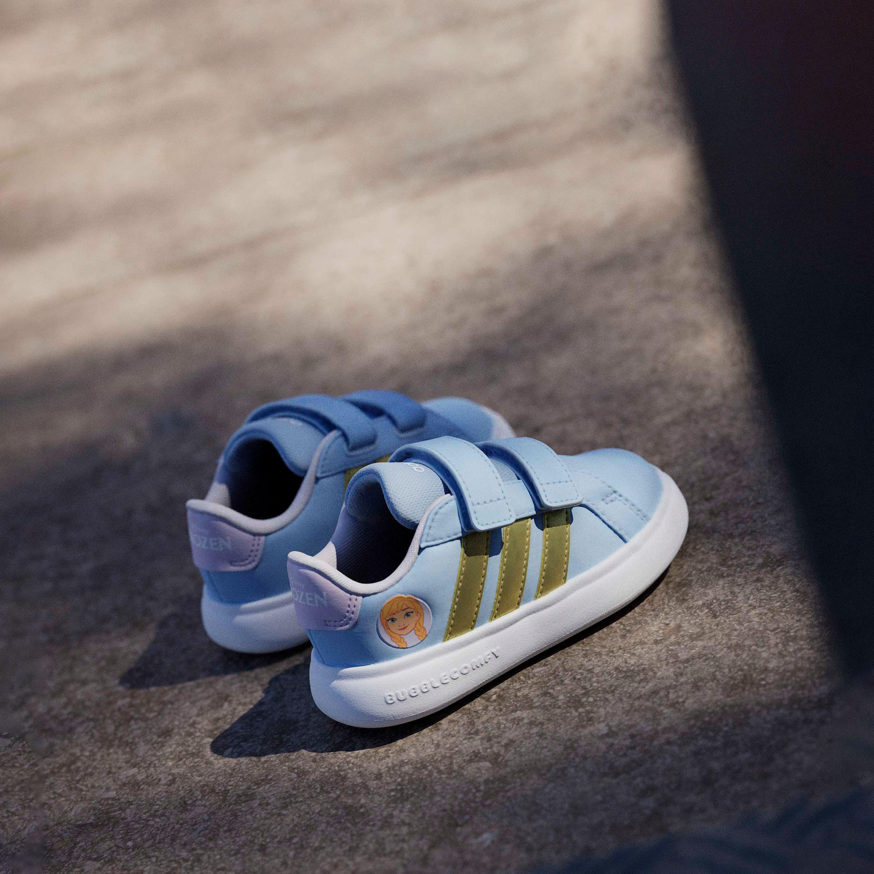 Adidas Grand Court Anna Sneakers with Hook & Loop Closure-baby-girls-shoes-closedshoes-image-9