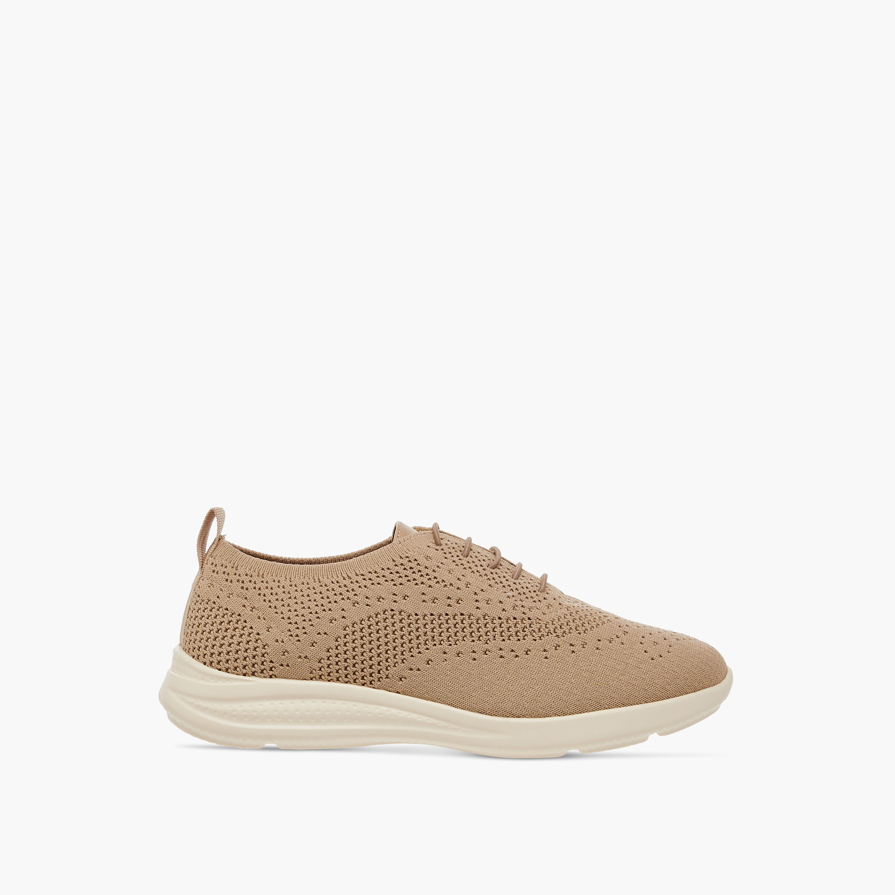 Flora Bella Textured Comfort Sneakers with Lace-Up Closure-women-shoes-sneakers-image-3