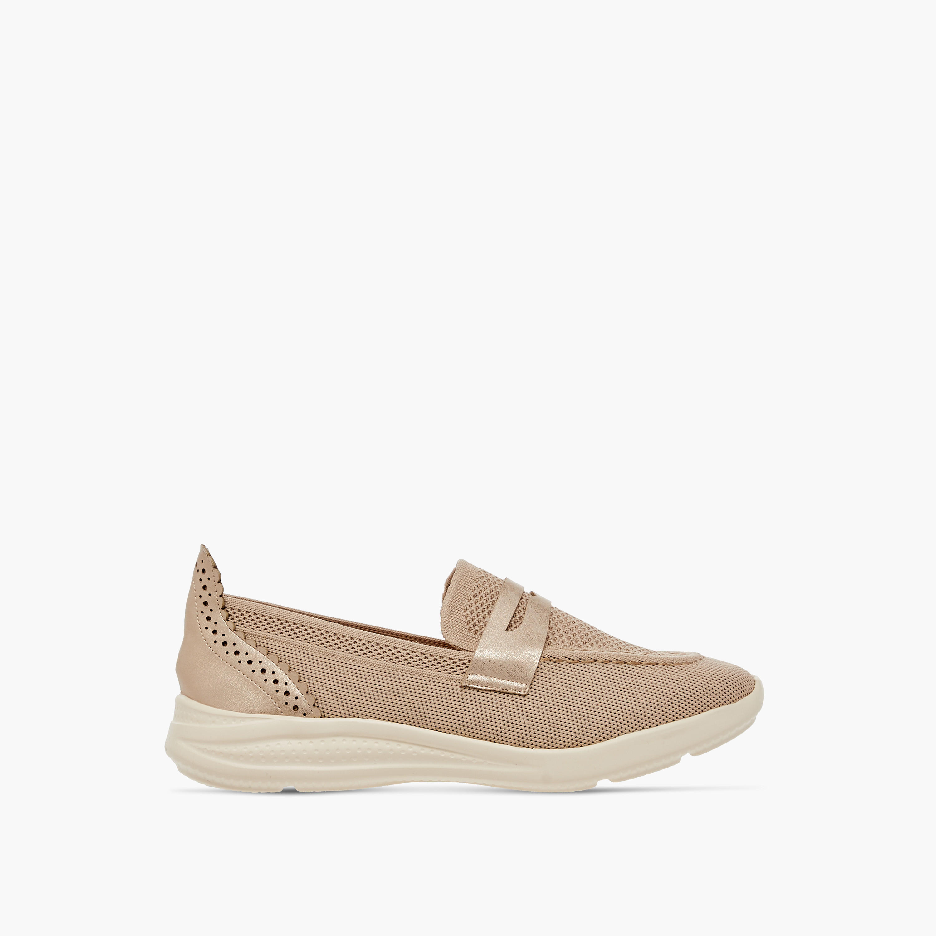 Flora Bella Textured Slip-On Comfort Loafers with Cutout Detail-women-shoes-loafersandmoccasins-image-3