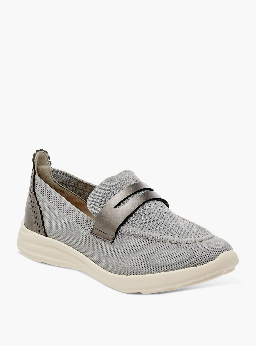 Flora Bella Textured Slip-On Comfort Loafers with Cutout Detail-women-shoes-loafersandmoccasins-image-2
