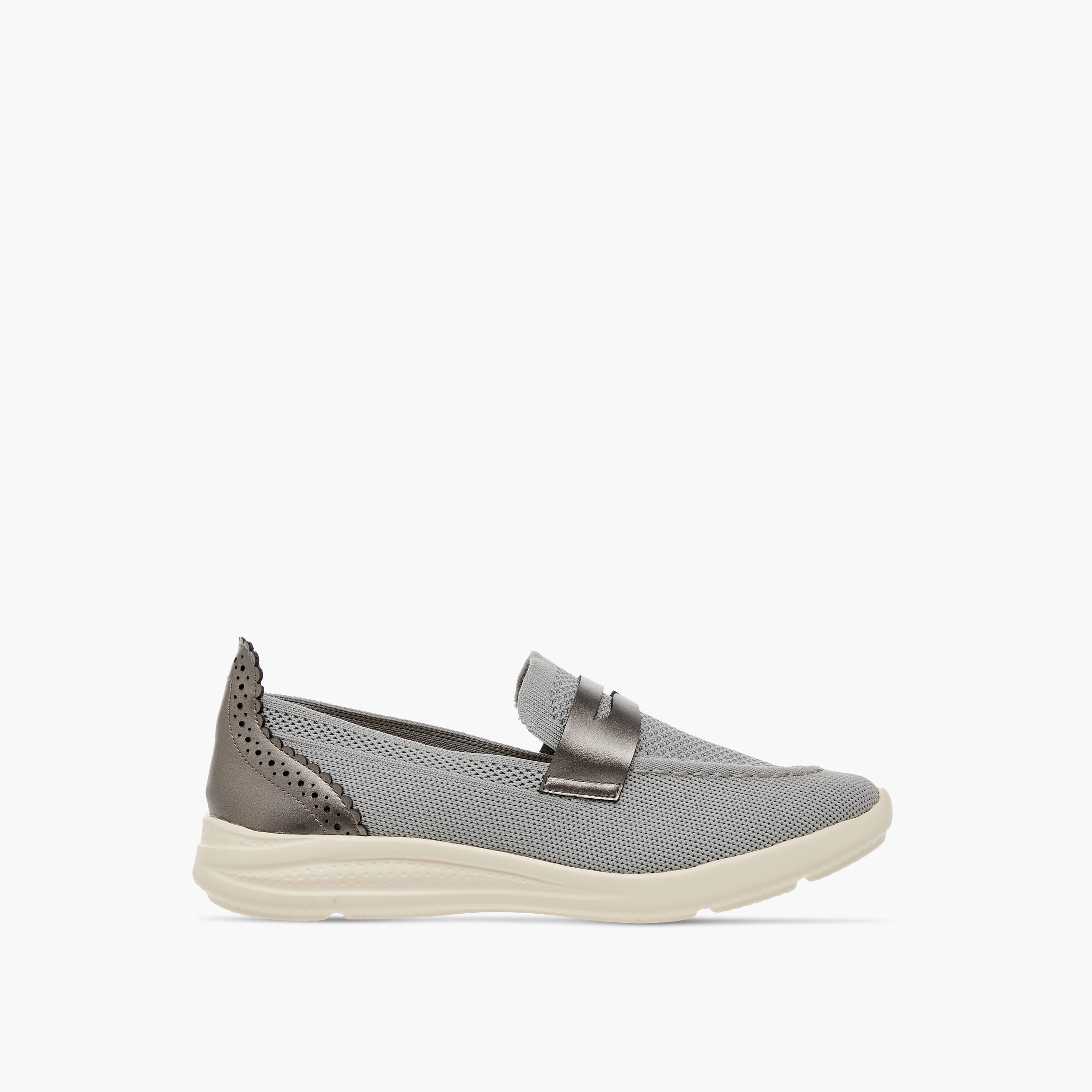 Flora Bella Textured Slip-On Comfort Loafers with Cutout Detail-women-shoes-loafersandmoccasins-image-3