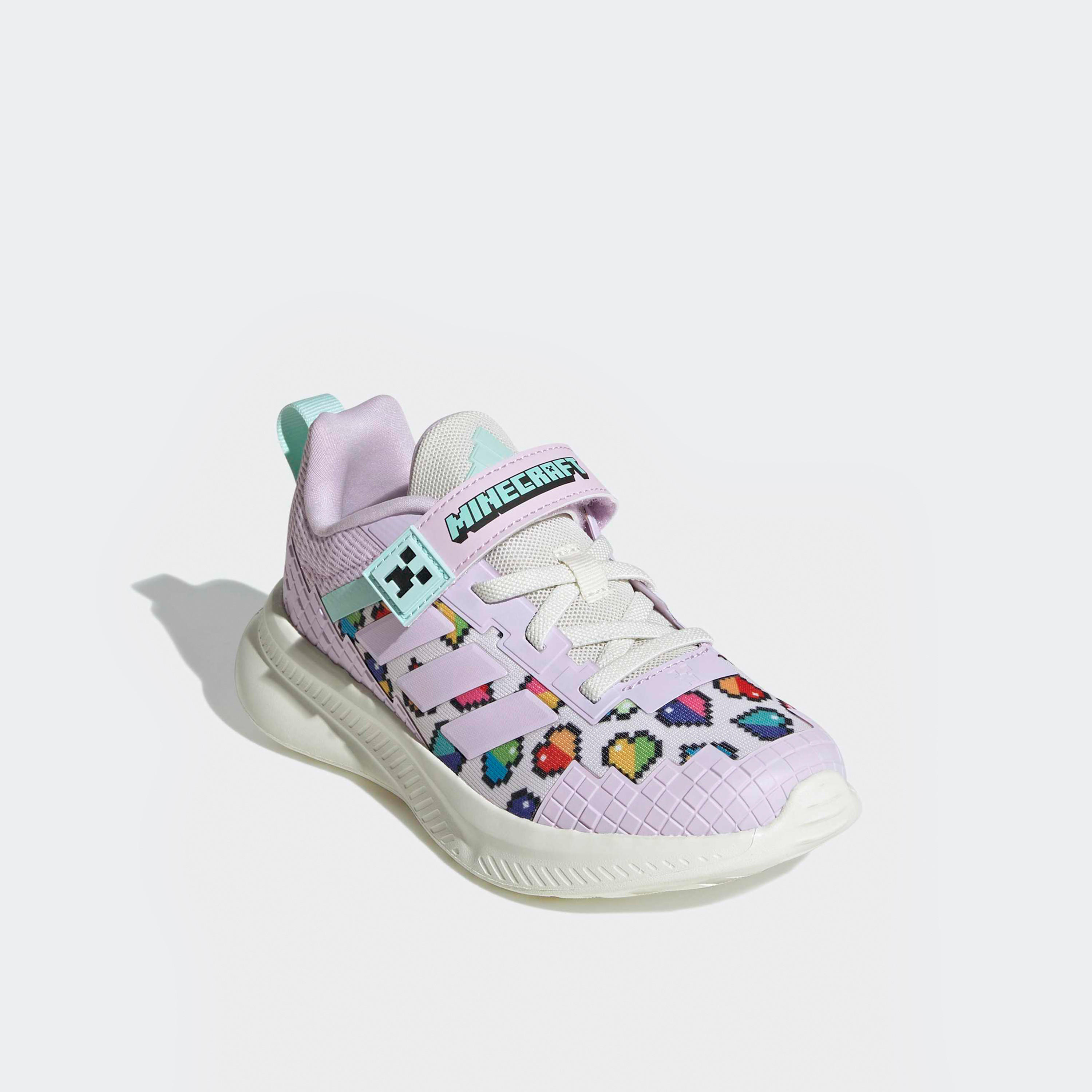 Adidas Girls Minecraft Fortarun EL Hook & Loop Sneakers-girls-shoes-sports-image-1
