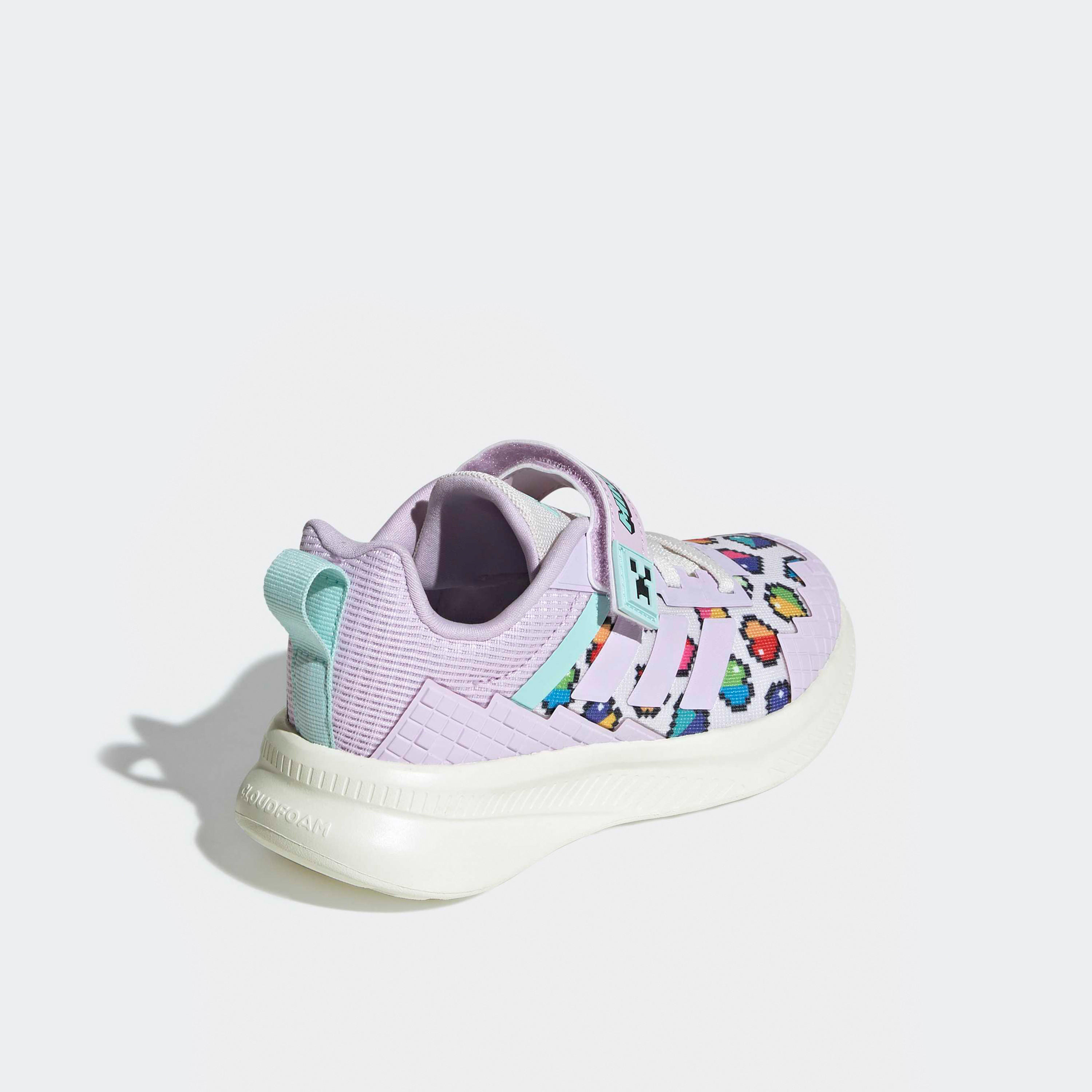Adidas Girls Minecraft Fortarun EL Hook & Loop Sneakers-girls-shoes-sports-image-5