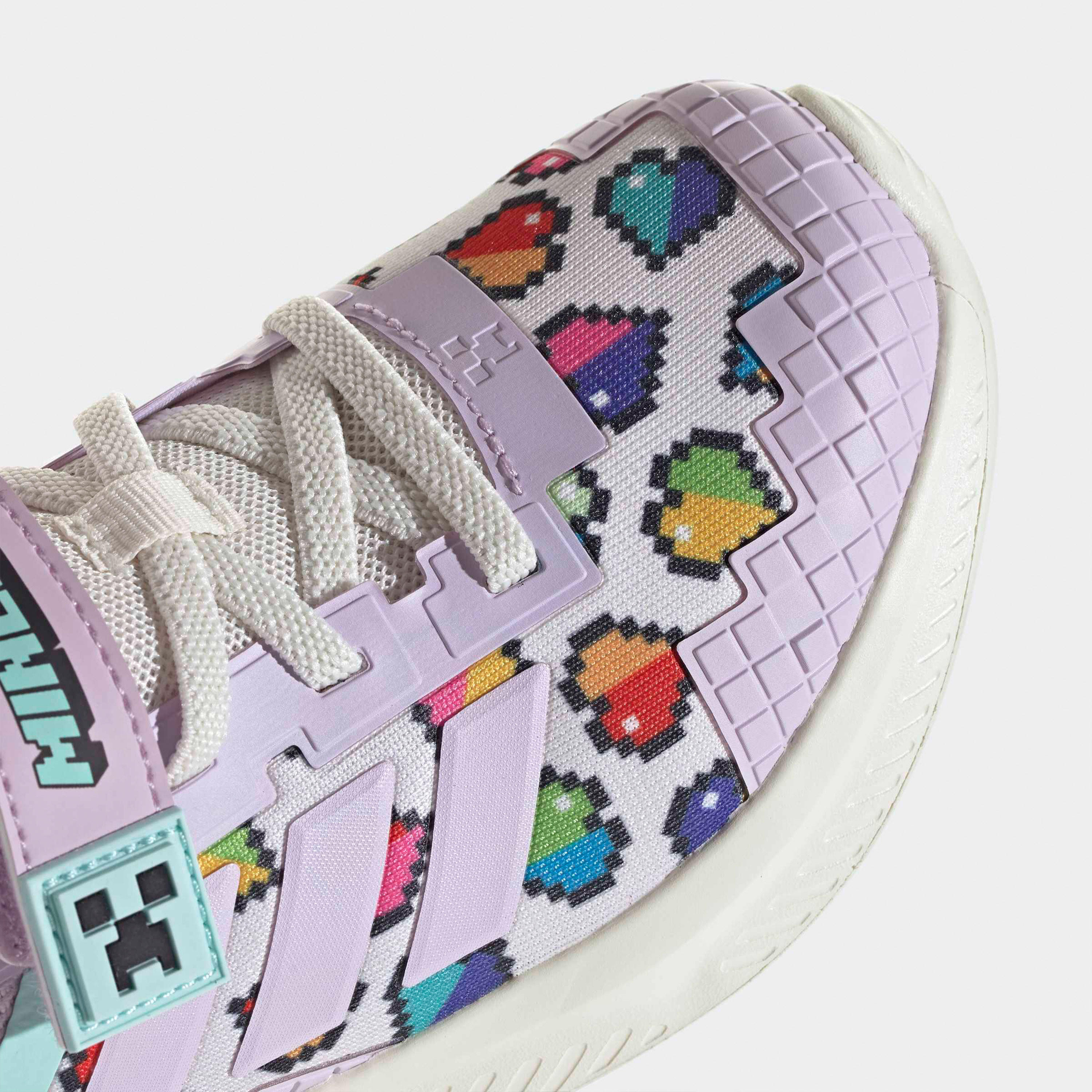 Adidas Girls Minecraft Fortarun EL Hook & Loop Sneakers-girls-shoes-sports-image-8