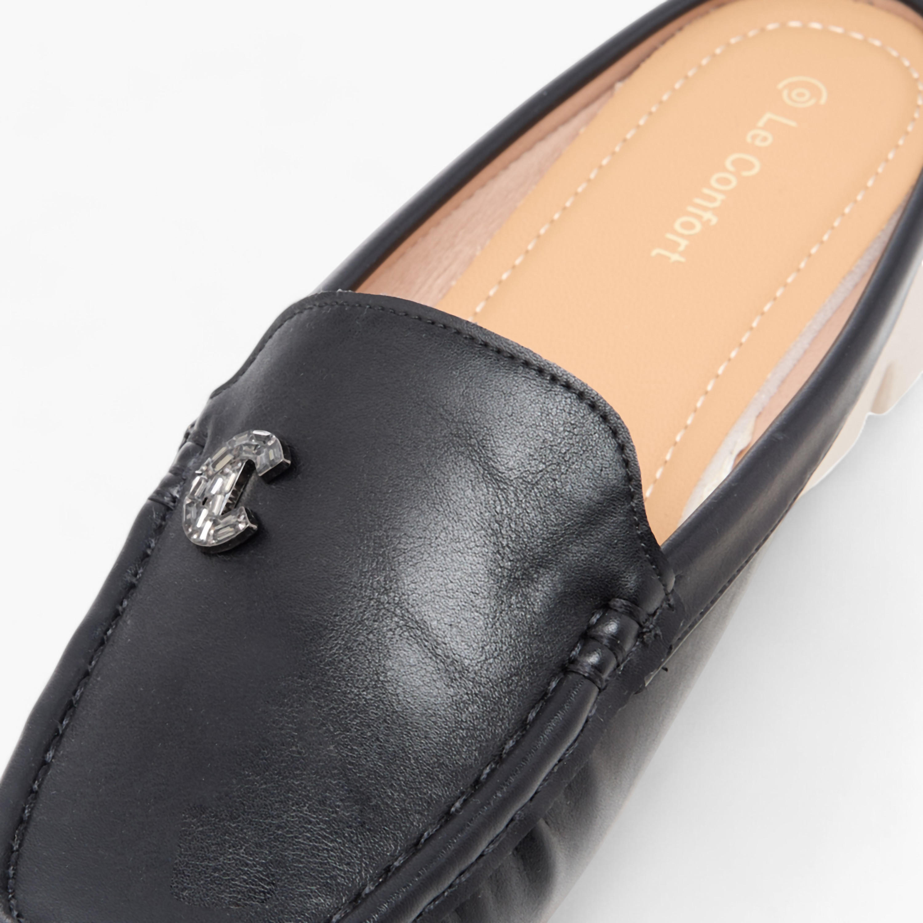 Le Confort Logo Embellished Slip-On Comfort Loafers-women-shoes-loafersandmoccasins-image-4