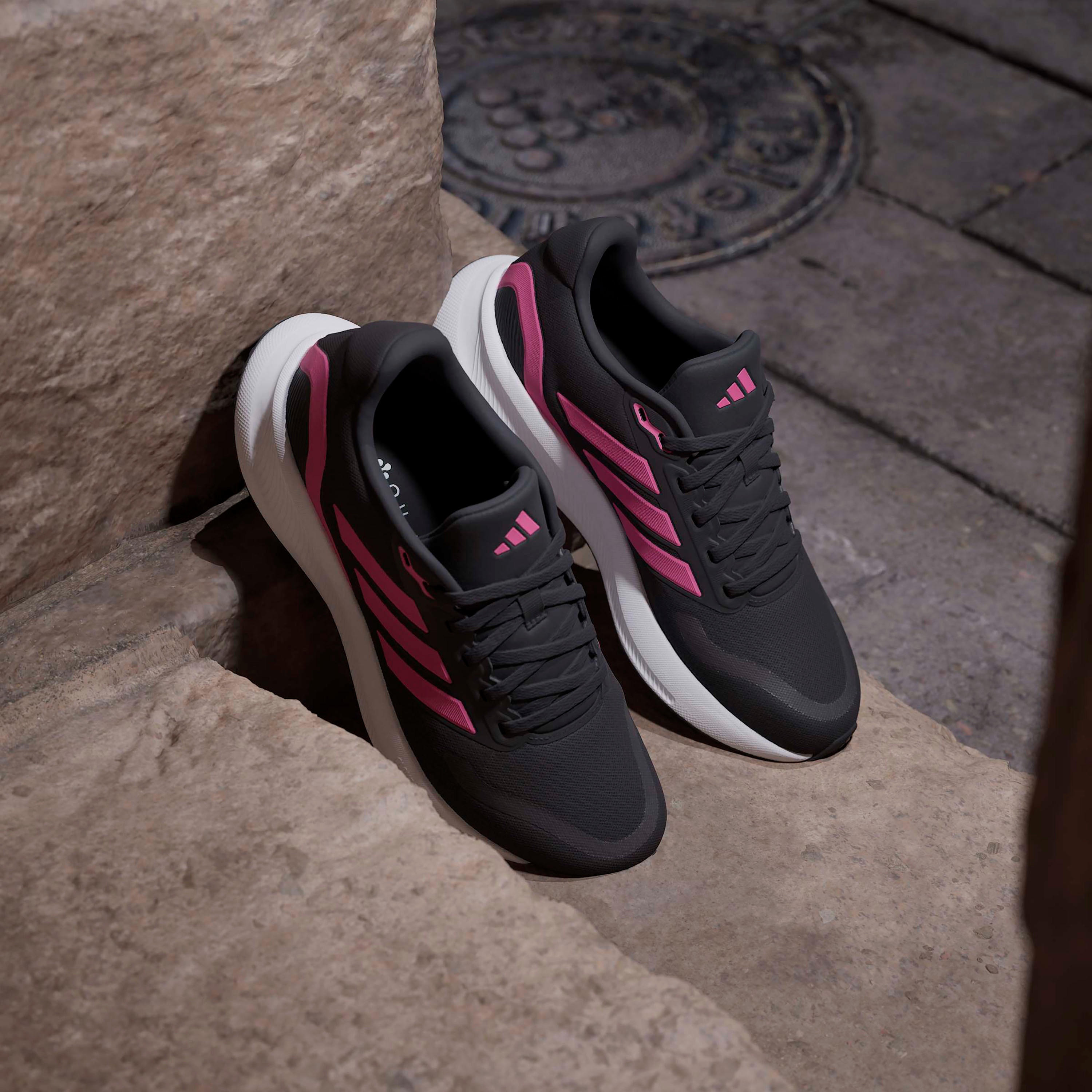 adidas Women RUNFALCON 5 W 3-Stripe Panelled Lace-Up Running Shoes-women-shoes-sports-image-7