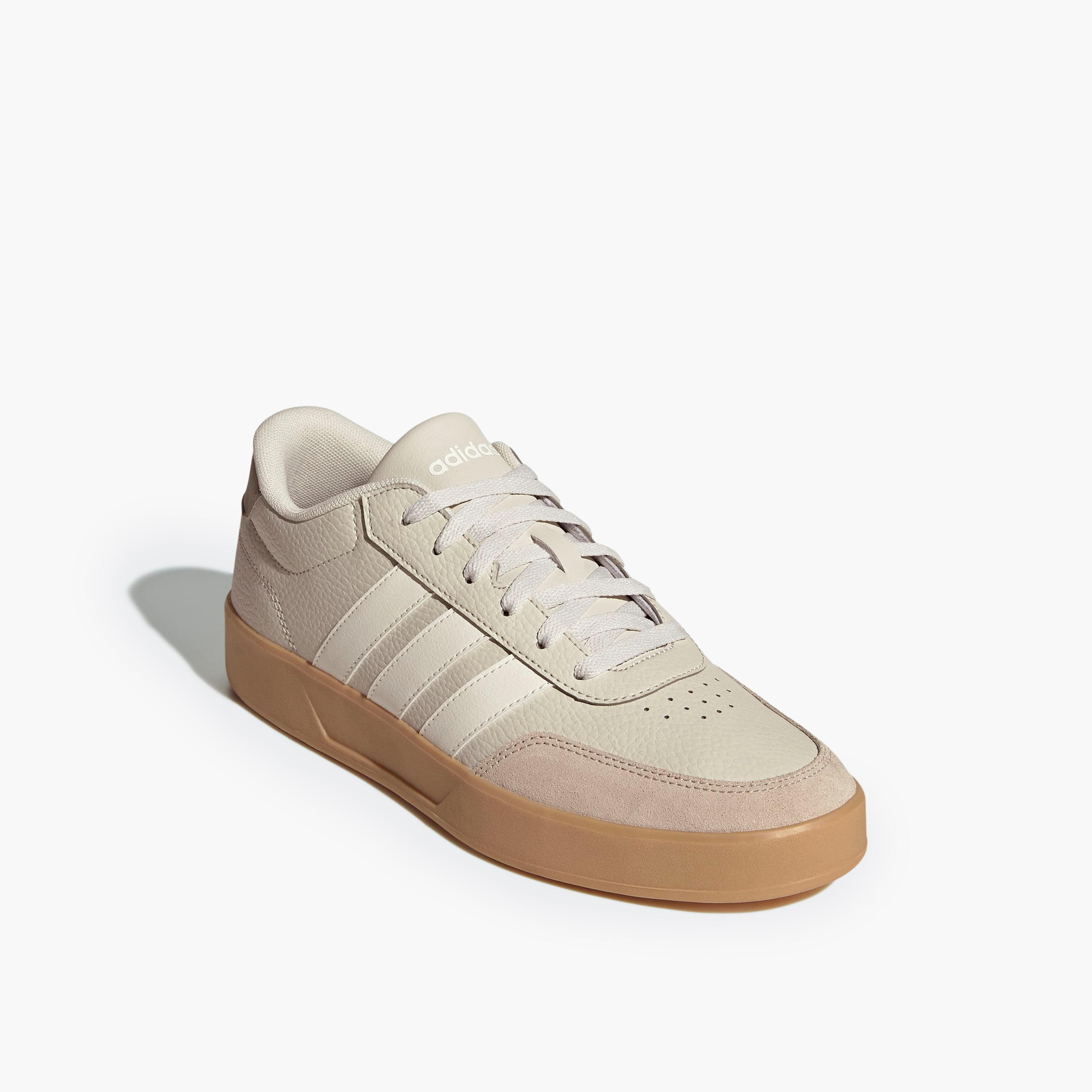 Adidas Men BREAKNET 3.0 Perforated Lace-Up Sneakers-men-shoes-sneakers-image-1
