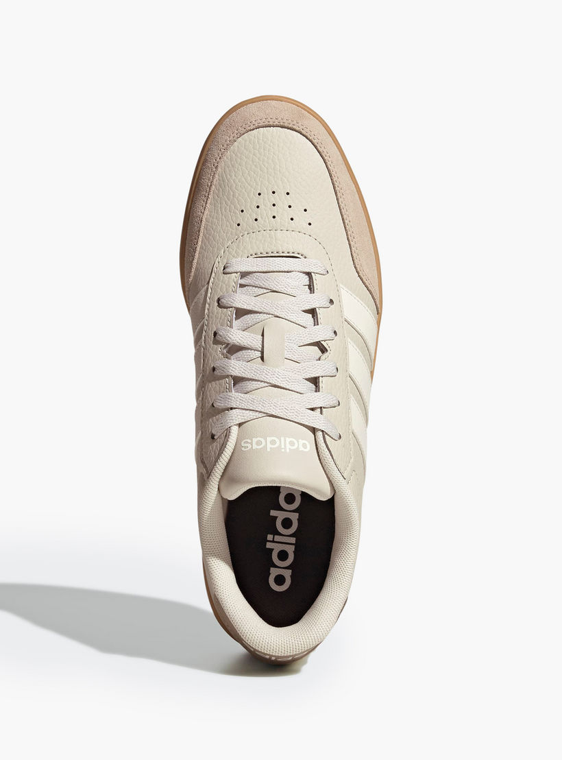 Adidas Men BREAKNET 3.0 Perforated Lace-Up Sneakers-men-shoes-sneakers-image-3