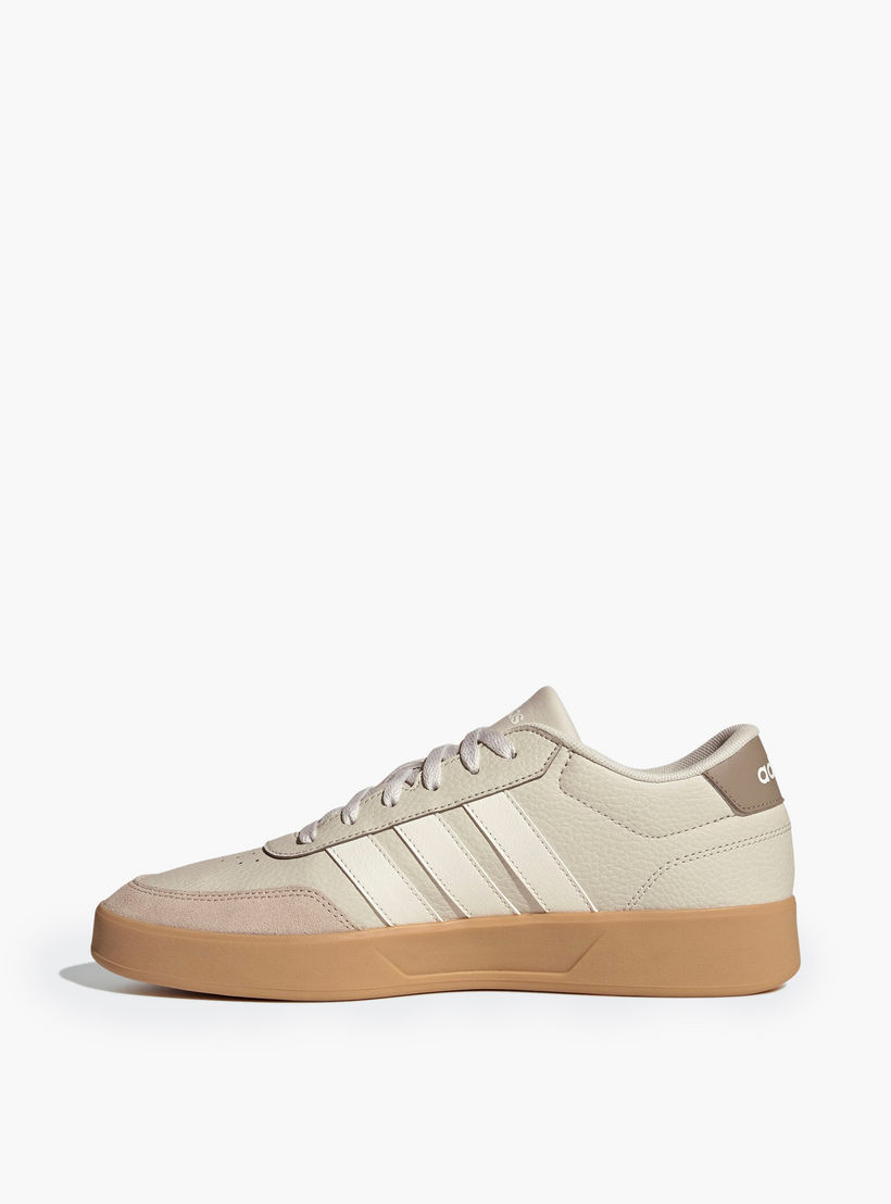 Adidas Men BREAKNET 3.0 Perforated Lace-Up Sneakers-men-shoes-sneakers-image-4