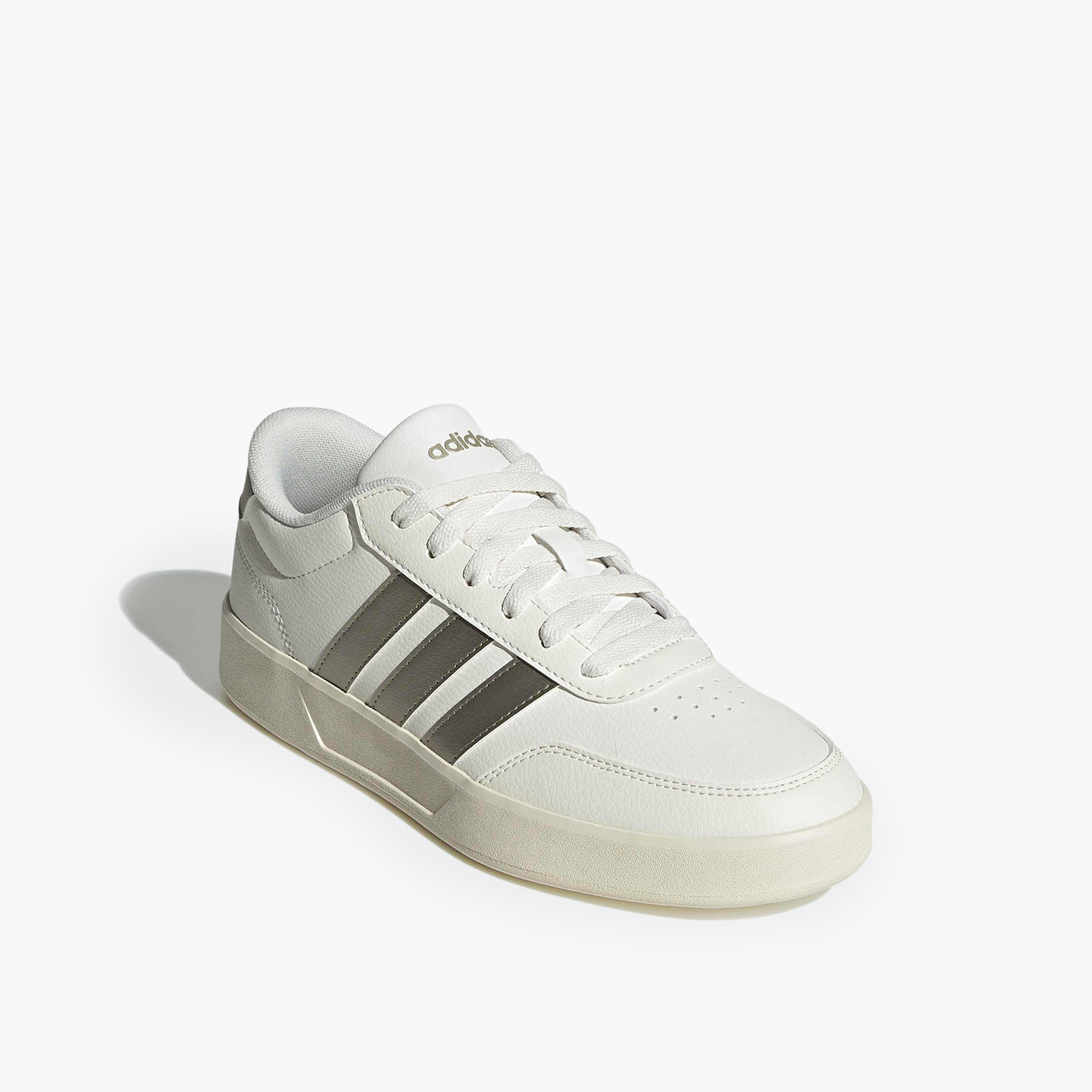 adidas Women BREAKNET 3.0 Perforated Lace-Up Sneakers-women-shoes-sneakers-image-1