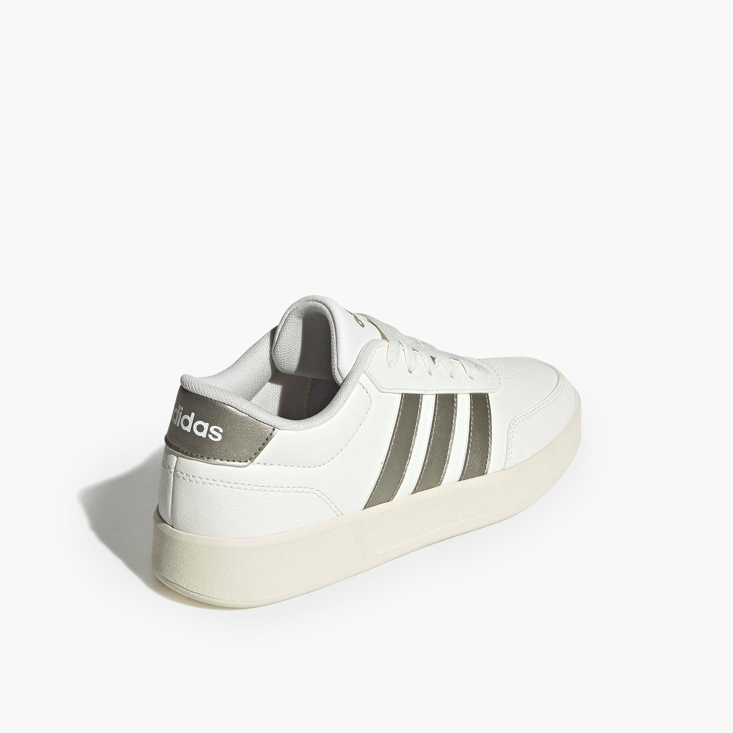 adidas Women BREAKNET 3.0 Perforated Lace-Up Sneakers-women-shoes-sneakers-image-4