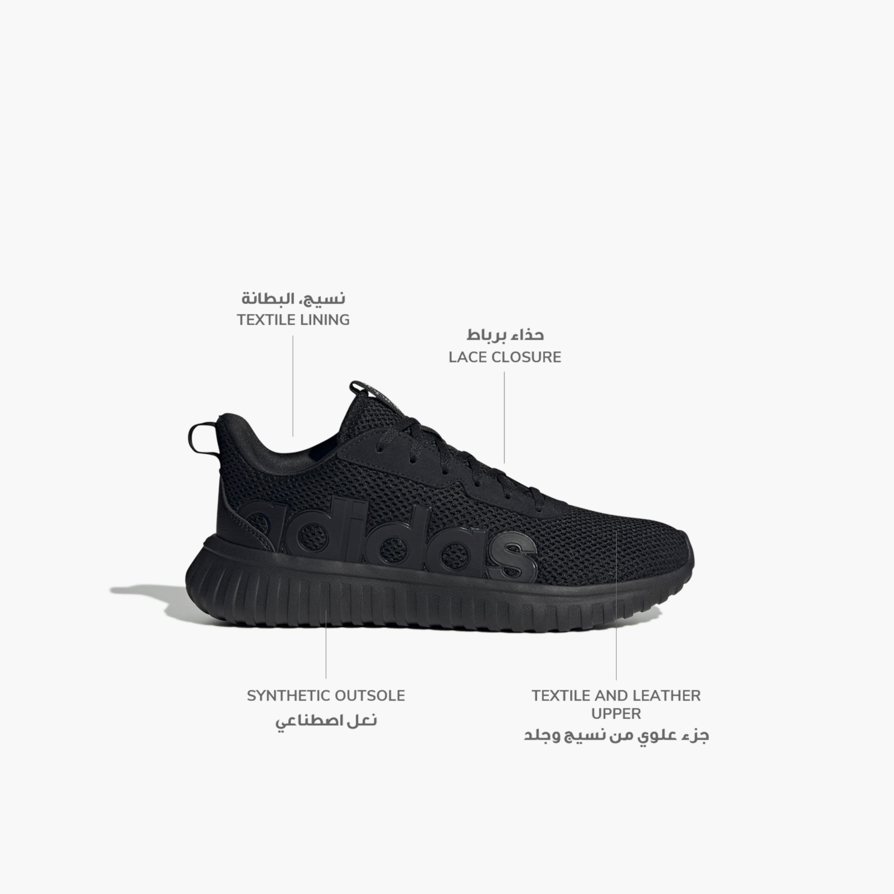 Adidas Men Kaptir Base Lace-Up Sneakers-sports-men-shoes-image-2