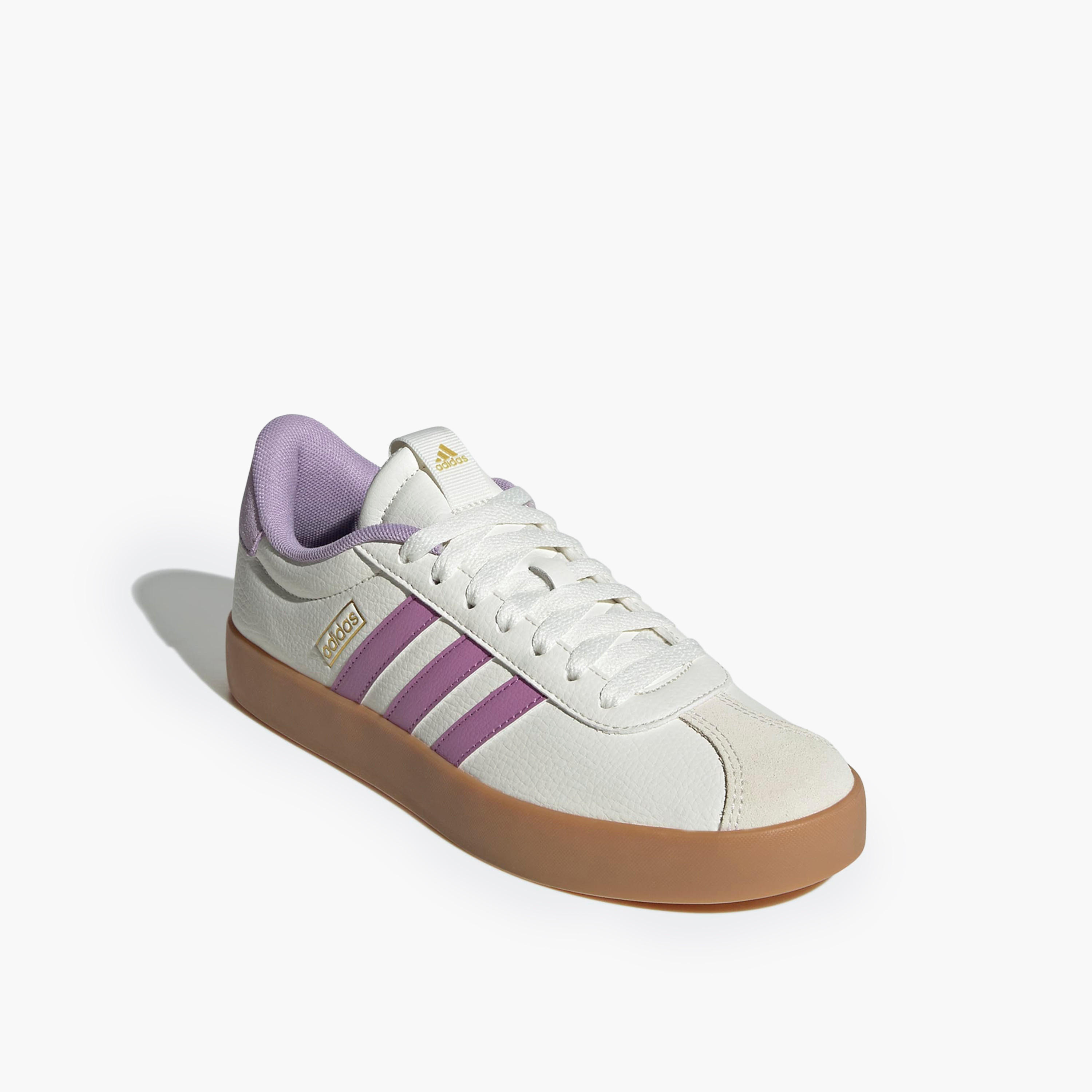 Adidas Women VL COURT 3.0 Panelled Lace-Up Sneakers-women-shoes-sneakers-image-1