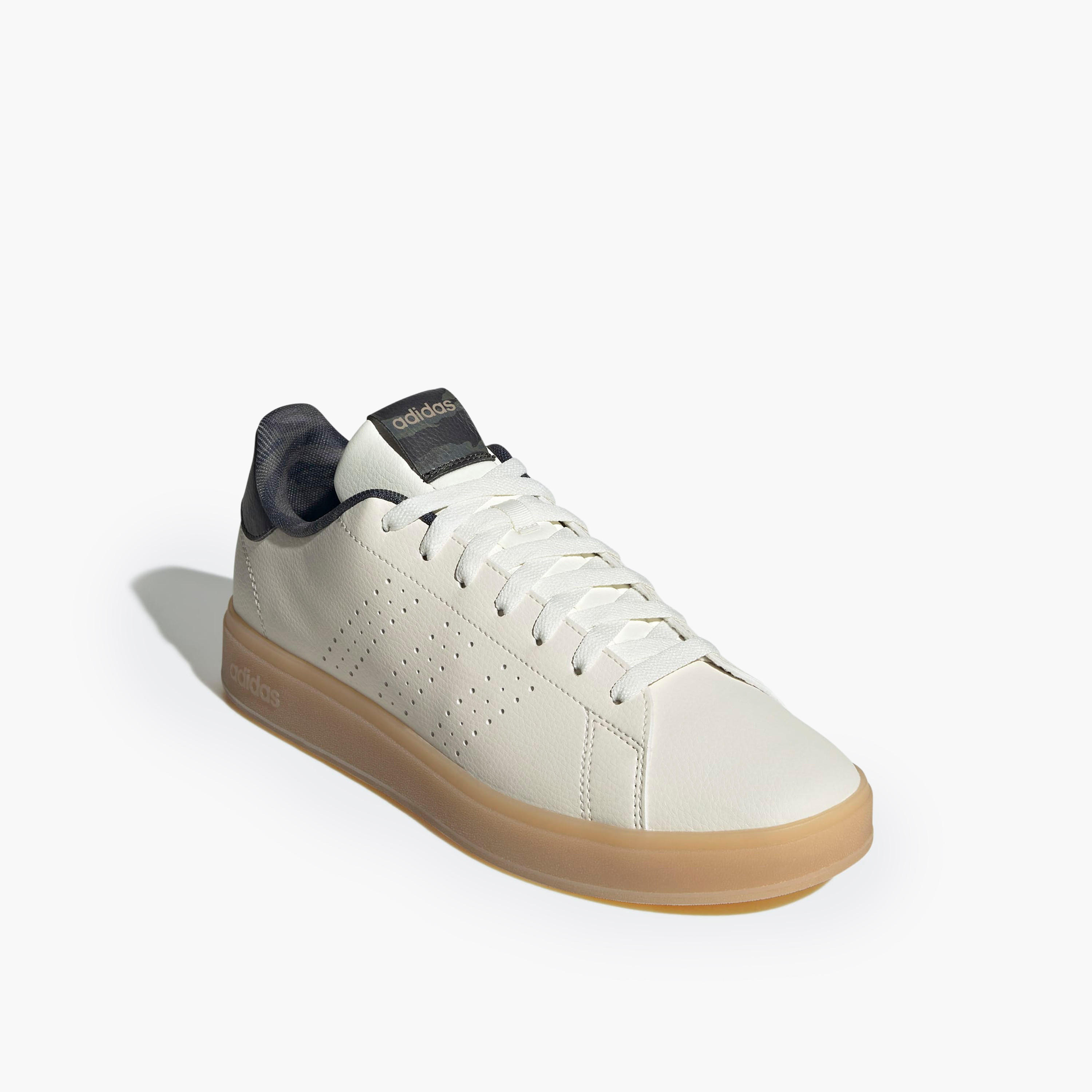 Adidas Men ADVANTAGE BASE 2.0 Perforated Lace-Up Sneakers-men-shoes-sneakers-image-1