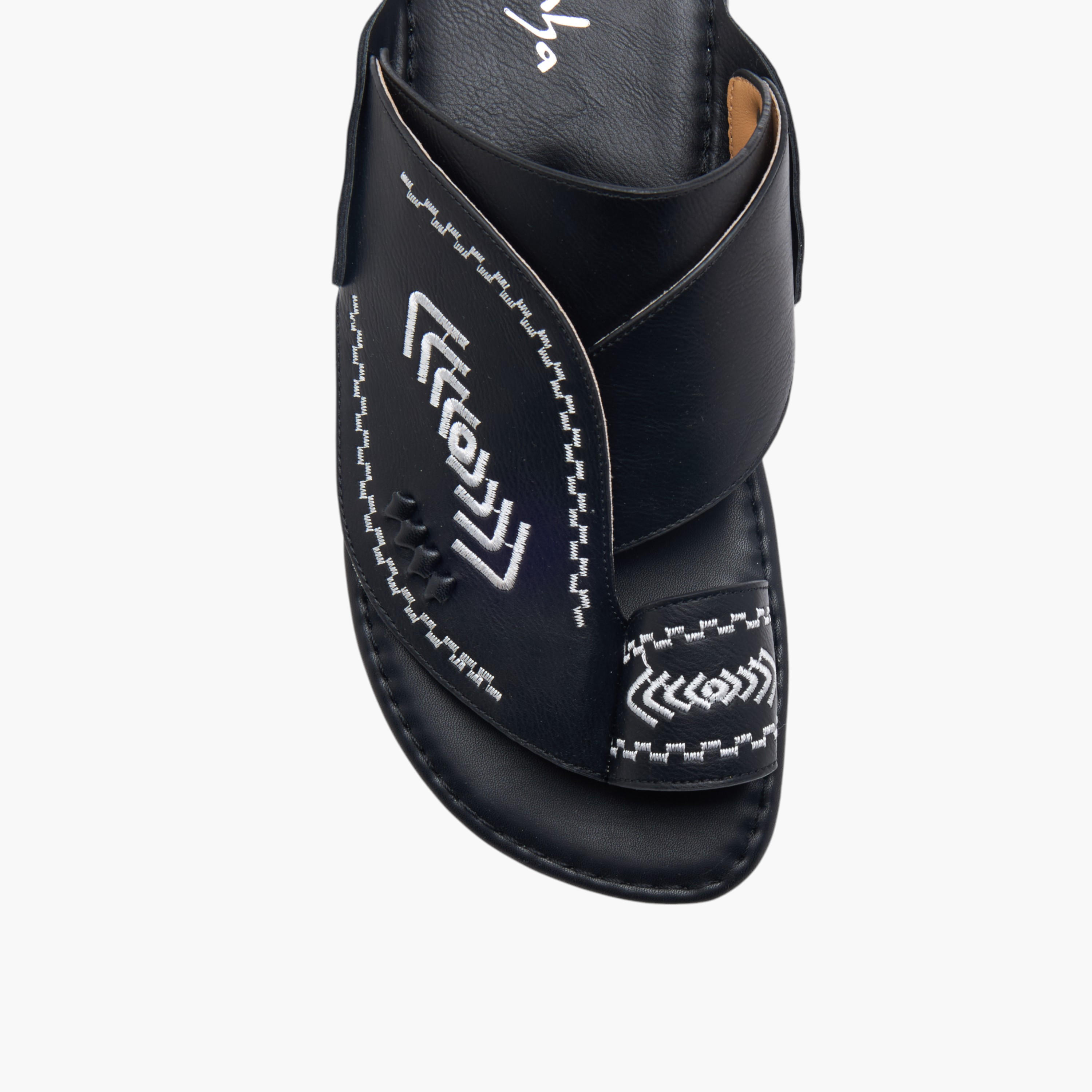 Al Waha Textured Slip-On Arabic Sandals-men-shoes-sandals-image-3