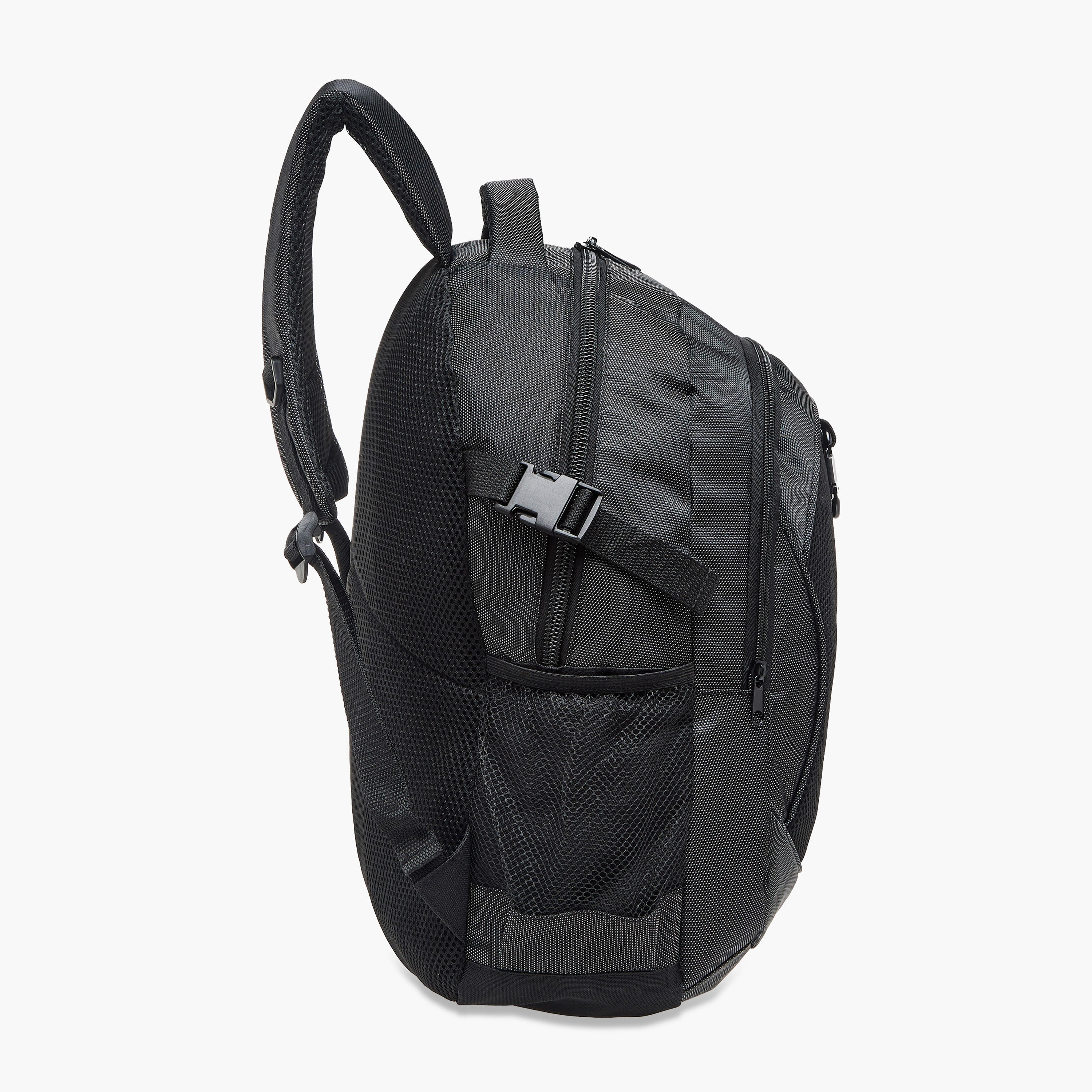 Oaklan by Shoexpress Logo Print School Backpack with Adjustable Straps and Zip Closure - 12x31x43 cm-school-bagsandbackpacks-backpacks-image-3