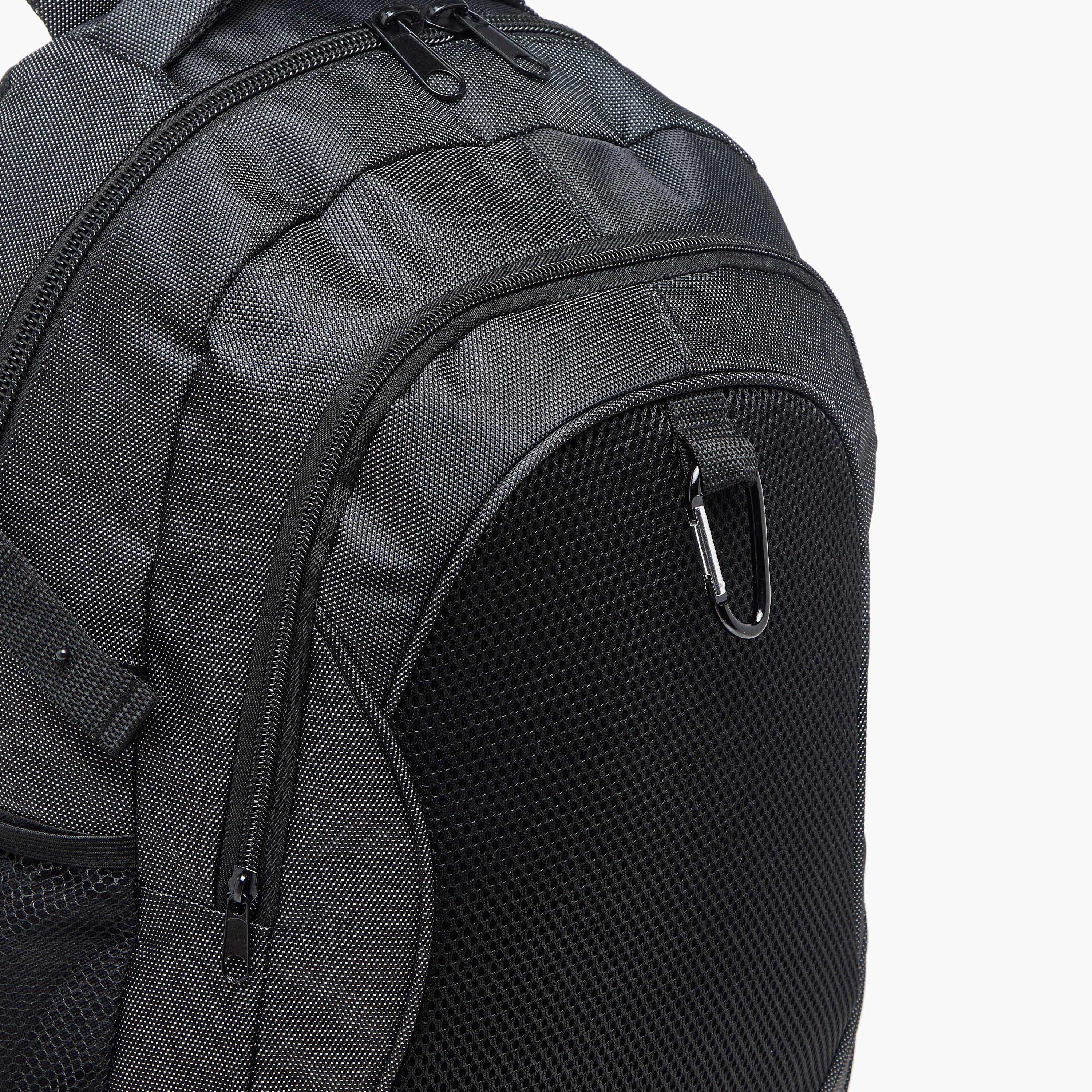 Oaklan by Shoexpress Logo Print School Backpack with Adjustable Straps and Zip Closure - 12x31x43 cm-school-bagsandbackpacks-backpacks-image-6