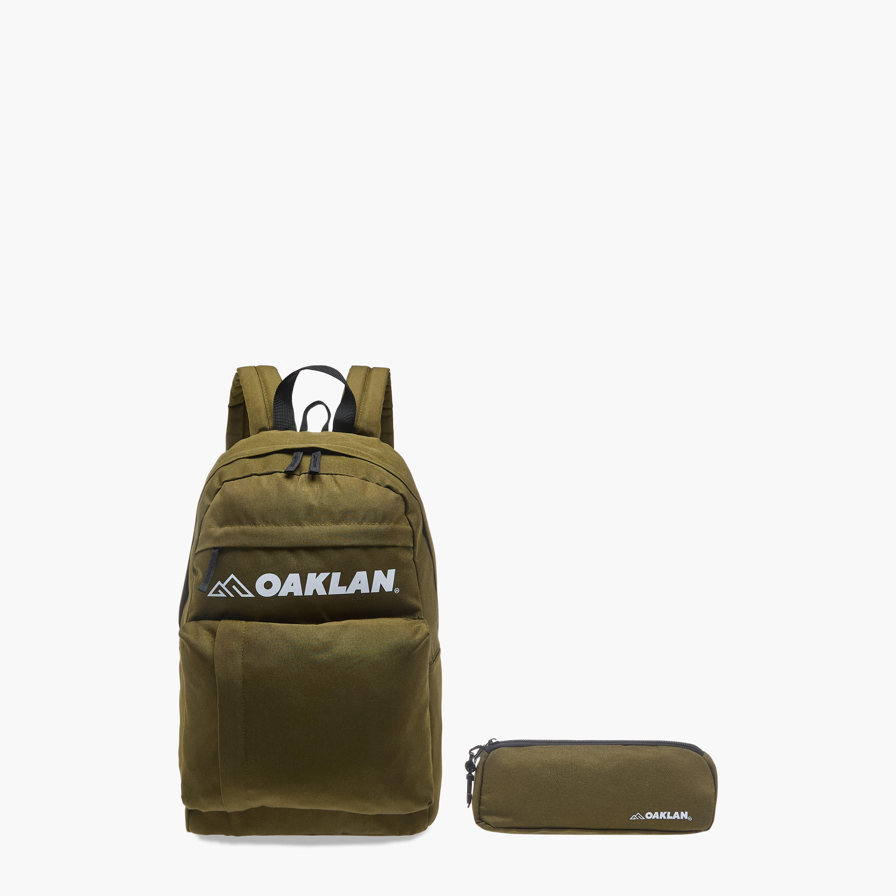 Oaklan by Shoexpress Logo Print School Backpack with Pencil Pouch - 12x32x45 cm-school-bagsandbackpacks-sets-image-1