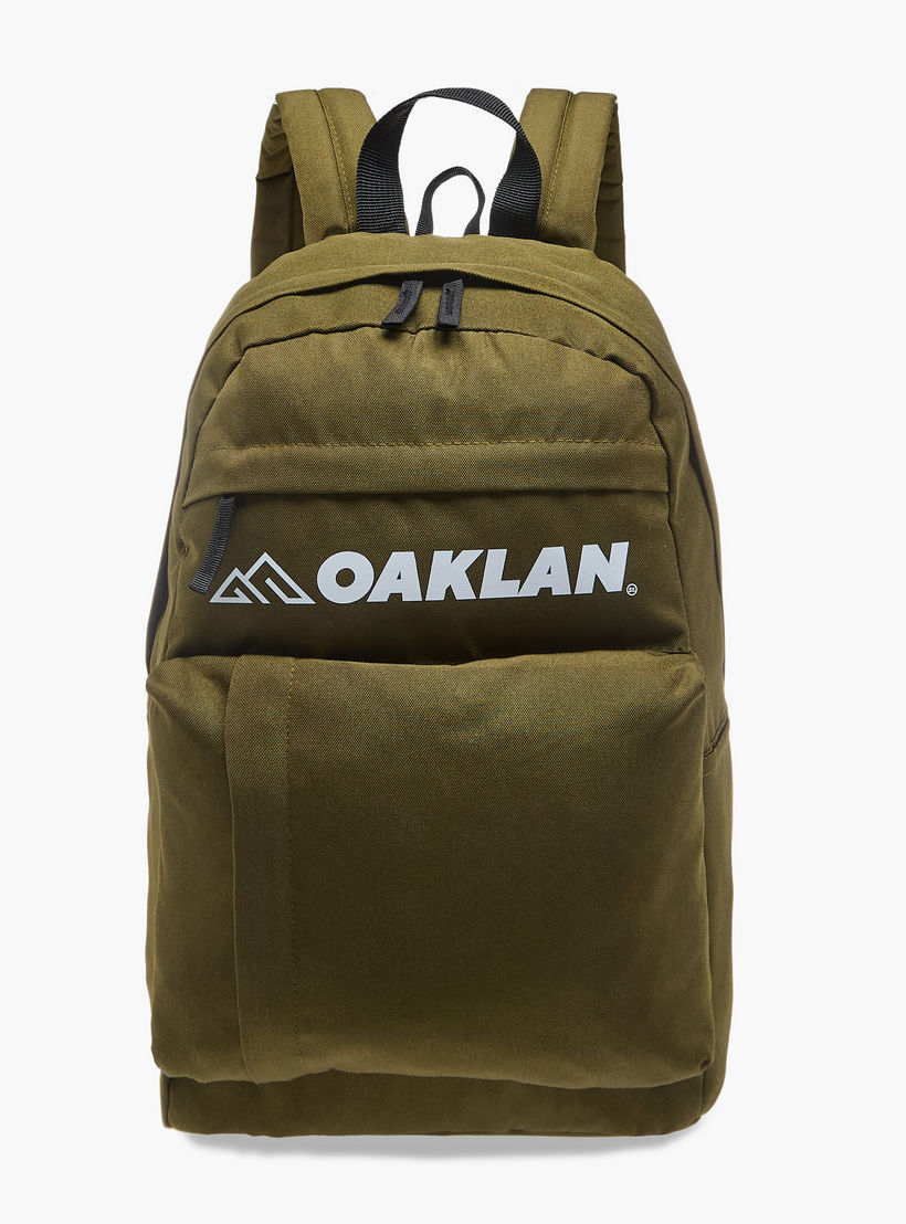 Oaklan by Shoexpress Logo Print School Backpack with Pencil Pouch - 12x32x45 cm-school-bagsandbackpacks-sets-image-2