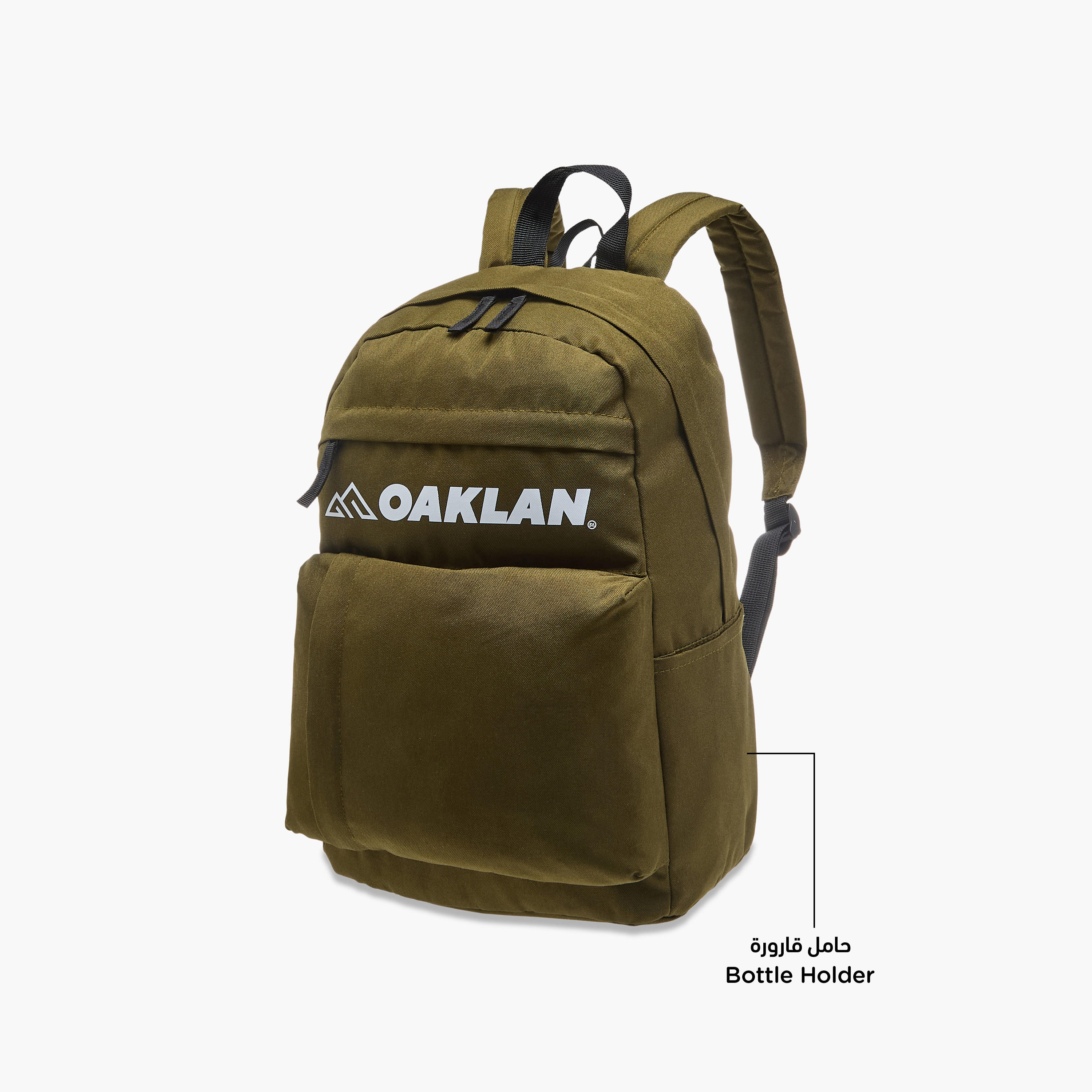 Oaklan by Shoexpress Logo Print School Backpack with Pencil Pouch - 12x32x45 cm-school-bagsandbackpacks-sets-image-5