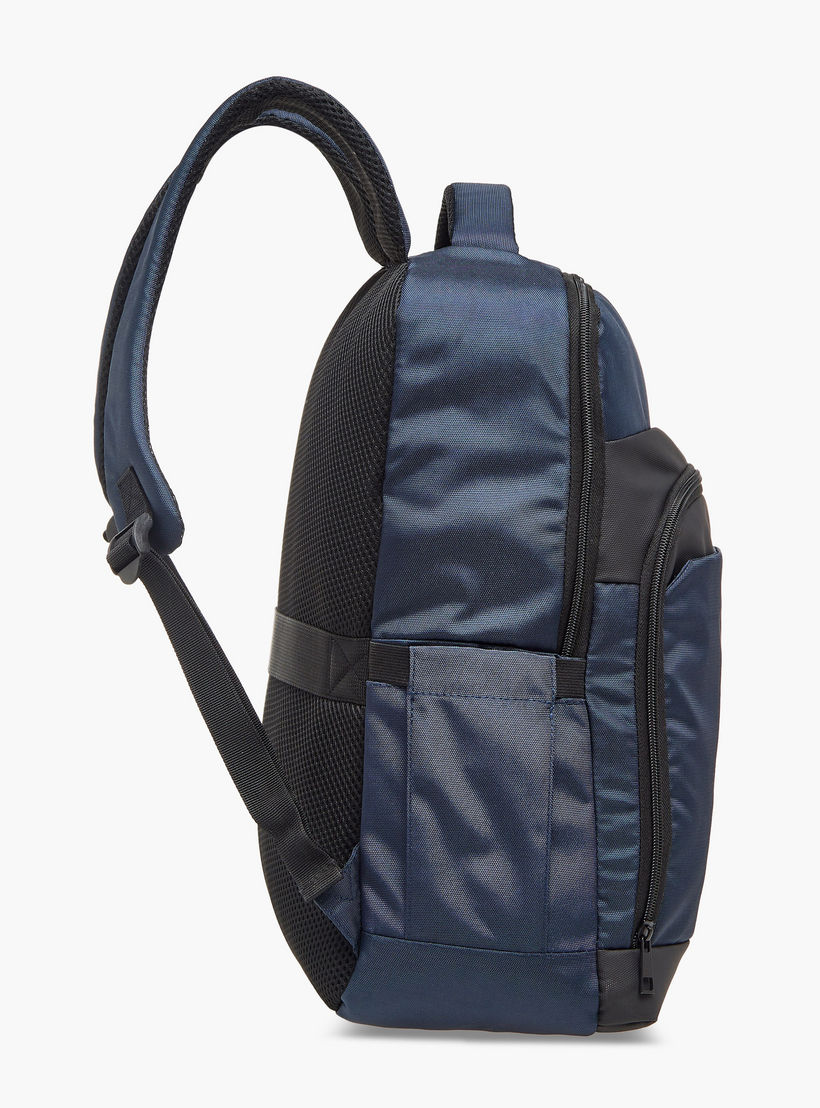 Oaklan by Shoexpress Logo Print School Backpack with Adjustable Straps and Zip Closure - 14x30x43 cm-school-bagsandbackpacks-backpacks-image-3