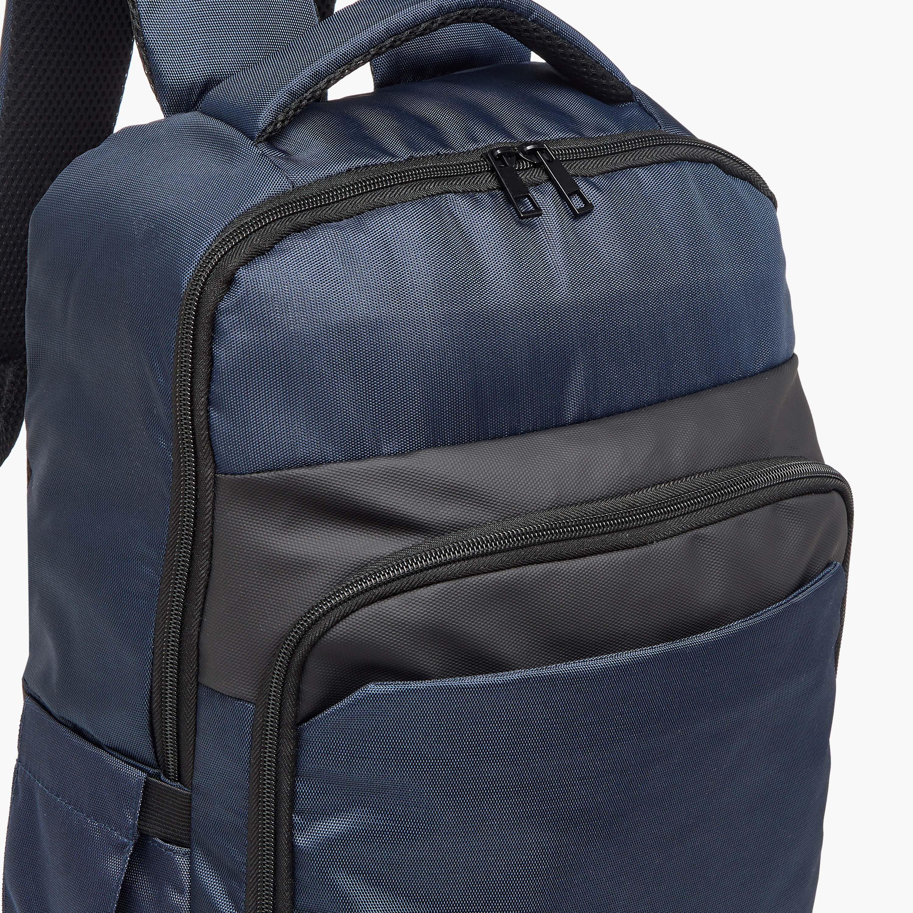 Oaklan by Shoexpress Logo Print School Backpack with Adjustable Straps and Zip Closure - 14x30x43 cm-school-bagsandbackpacks-backpacks-image-6