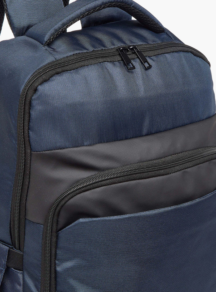 Oaklan by Shoexpress Logo Print School Backpack with Adjustable Straps and Zip Closure - 14x30x43 cm-school-bagsandbackpacks-backpacks-image-6