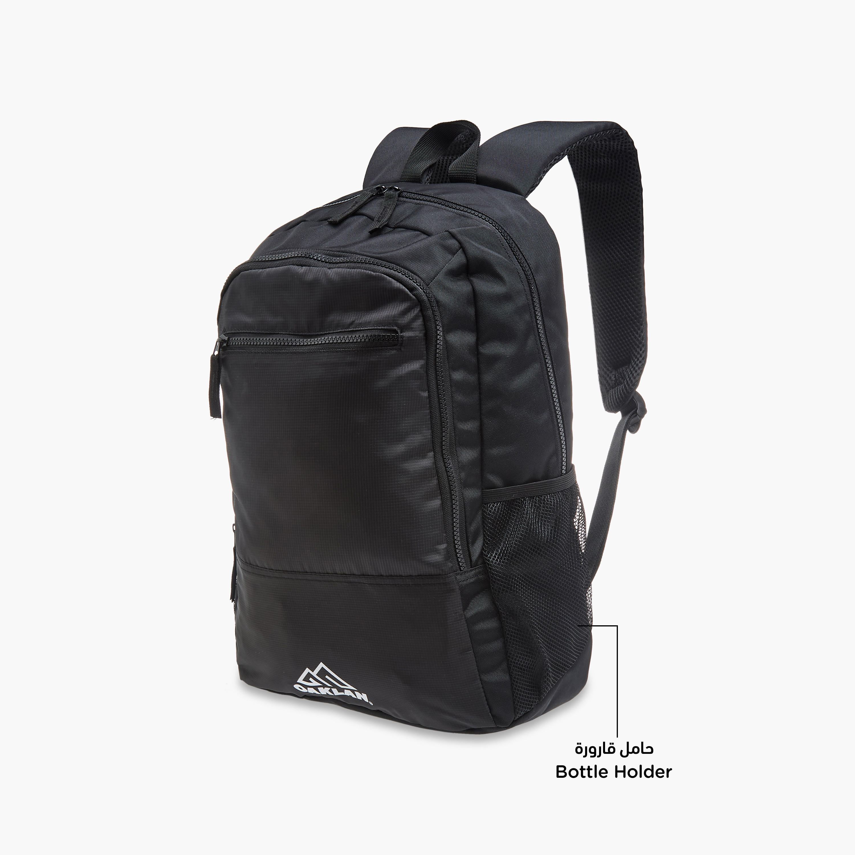 Oaklan by Shoexpress Logo Print School Backpack with Adjustable Straps - 15x29x45 cm-school-bagsandbackpacks-backpacks-image-4