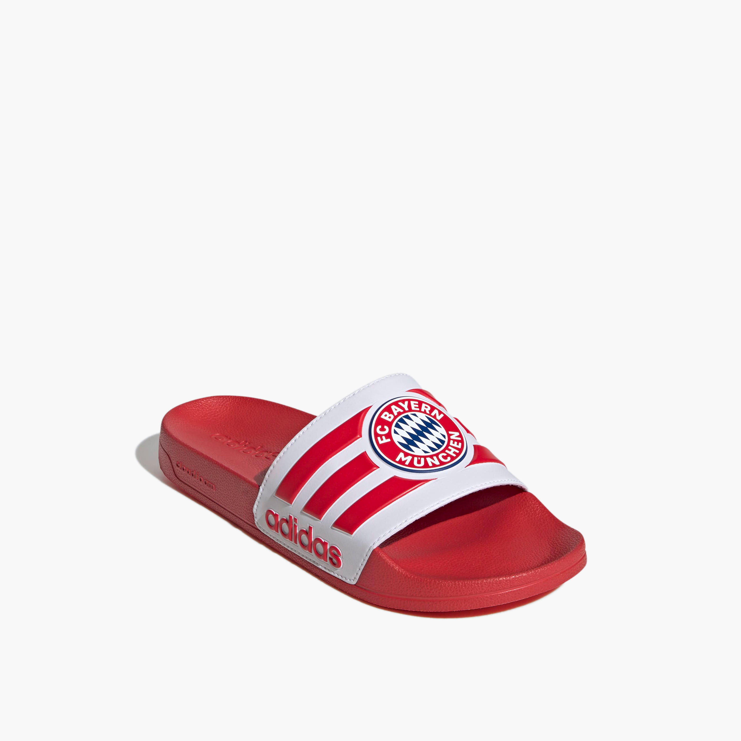 Adidas Men Adilette Shower Bayern Munich Logo Print Slides-sports-men-shoes-image-1
