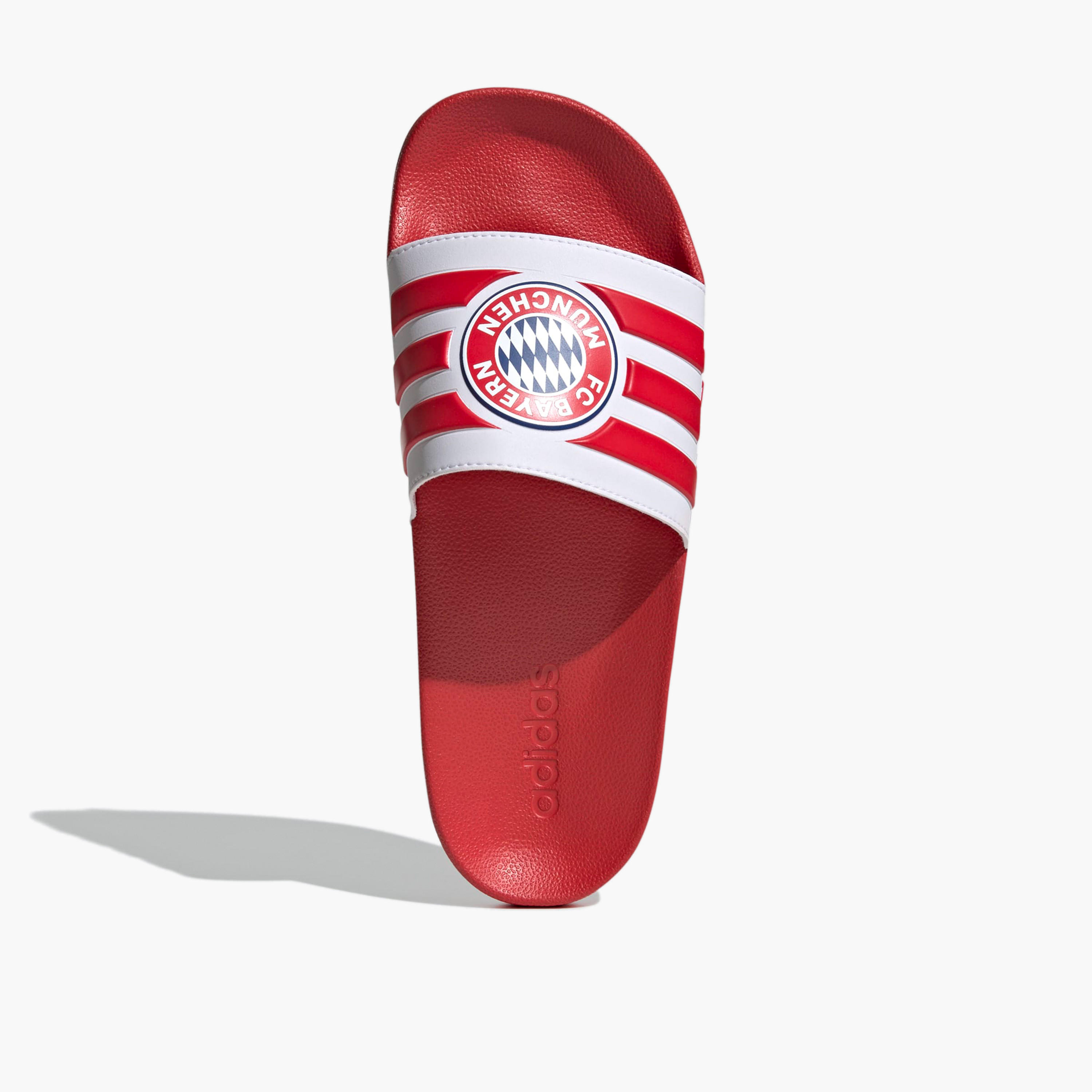 Adidas Men Adilette Shower Bayern Munich Logo Print Slides-sports-men-shoes-image-4