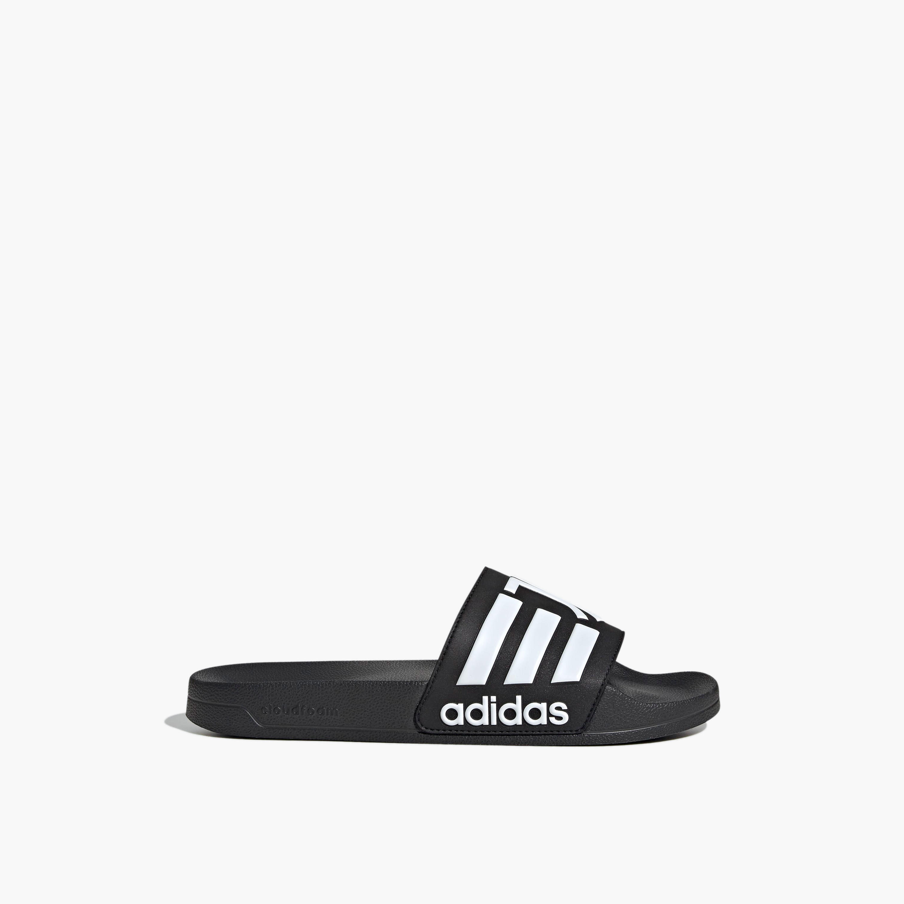 Adidas Men Adilette Shower Juventus Logo Embossed Slides-sports-men-shoes-image-2