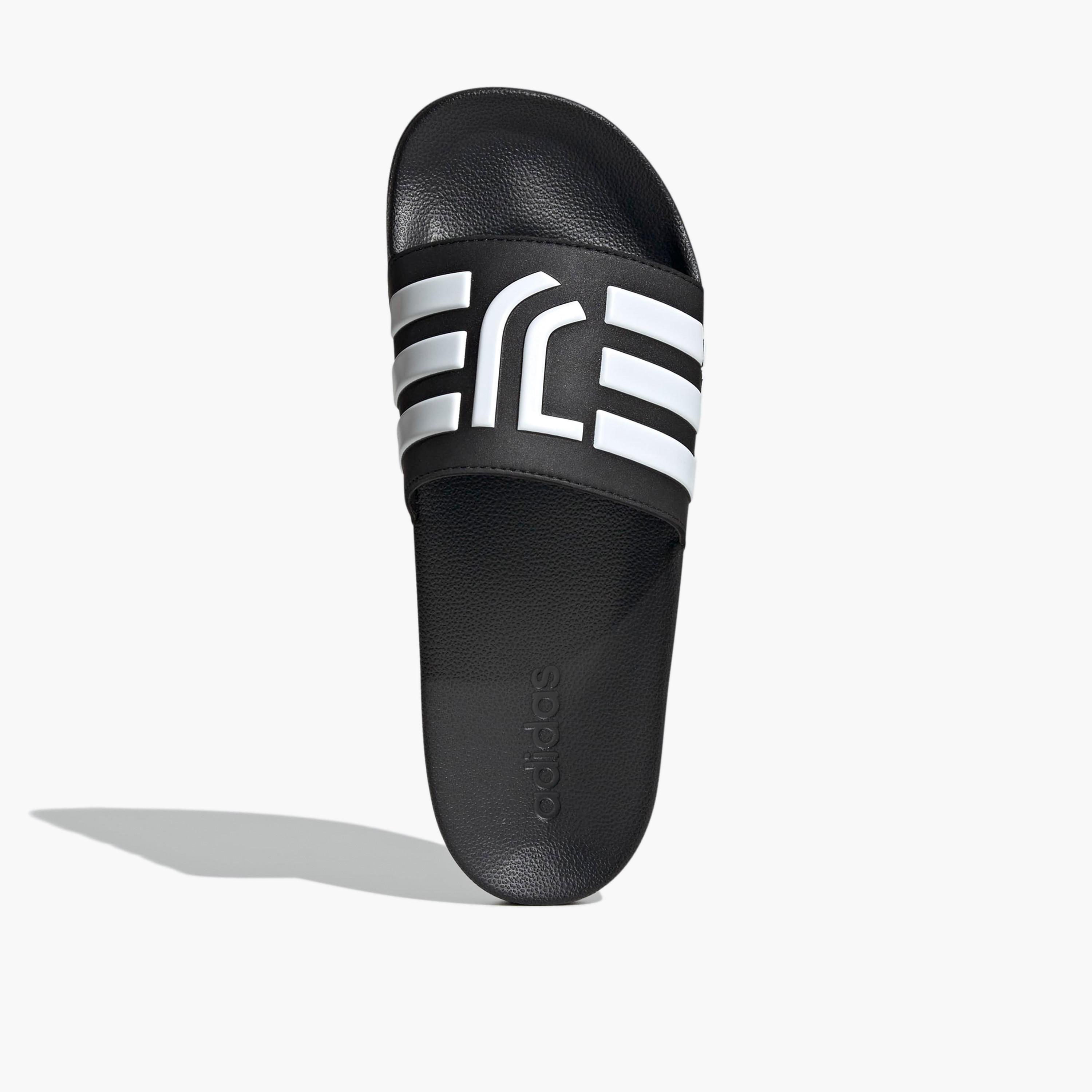 Adidas Men Adilette Shower Juventus Logo Embossed Slides-sports-men-shoes-image-4