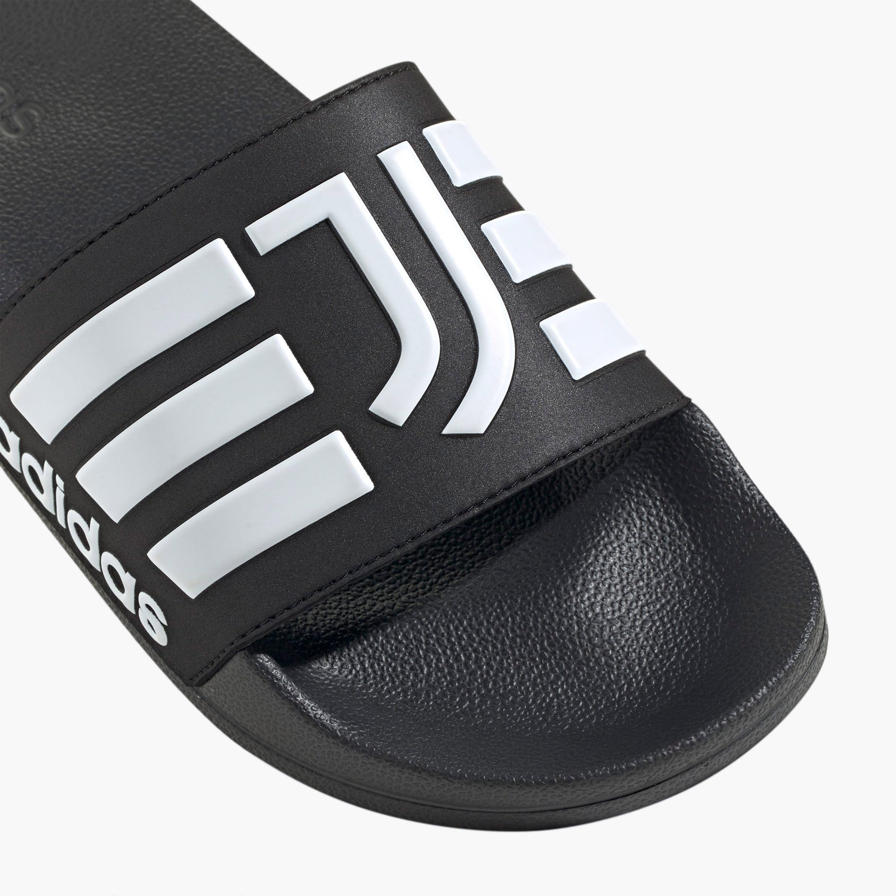 Adidas Men Adilette Shower Juventus Logo Embossed Slides-sports-men-shoes-image-8