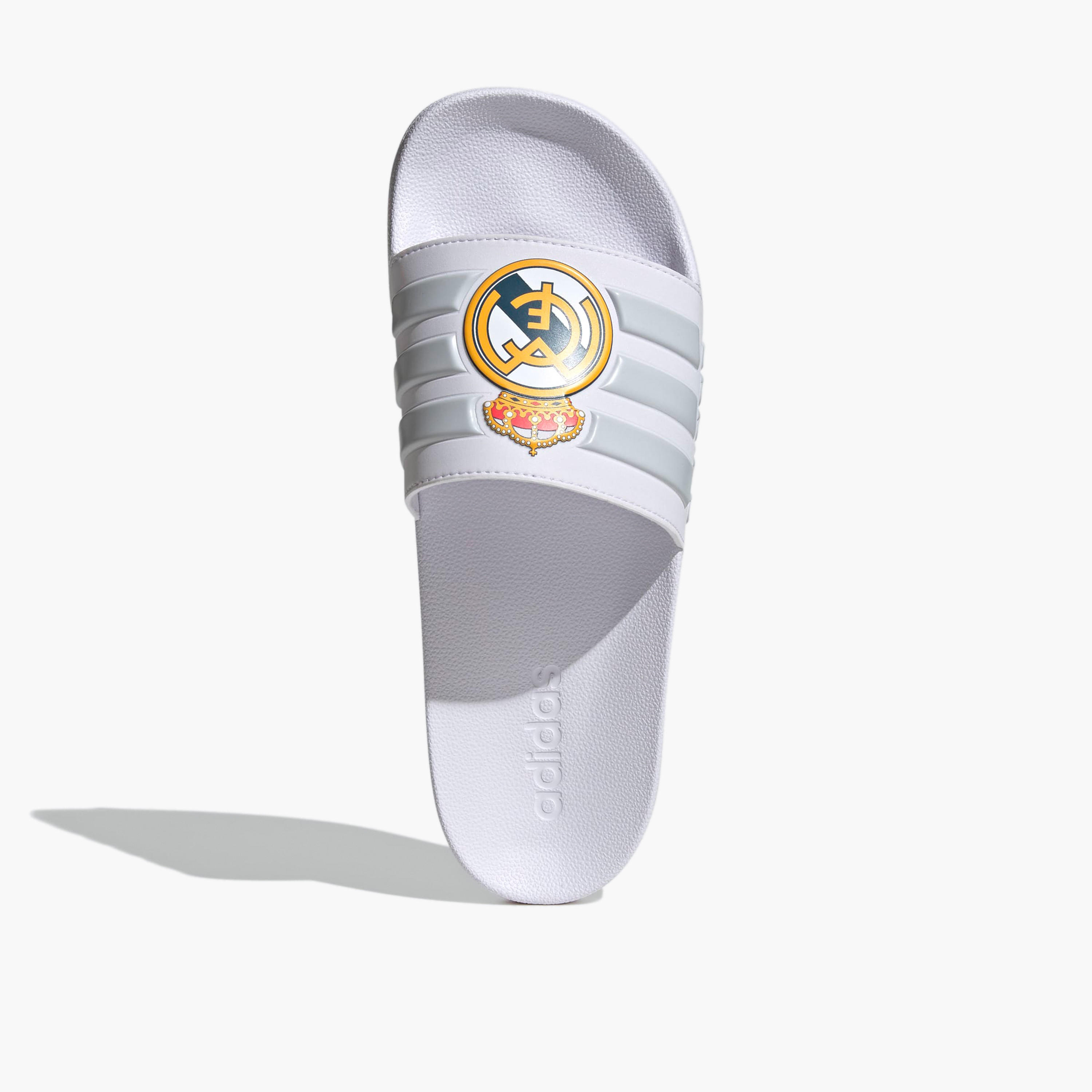 Adidas Men Adilette Shower Real Madrid Logo Print Slides-sports-men-shoes-image-4