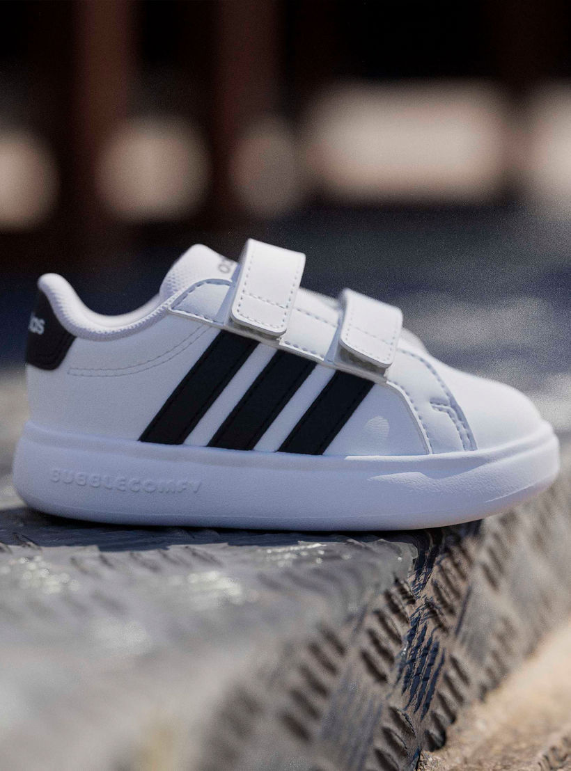 Adidas Boys Grand Court 3.0 Hook & Loop Ankle Sneakers-baby-boys-shoes-closedshoes-image-10