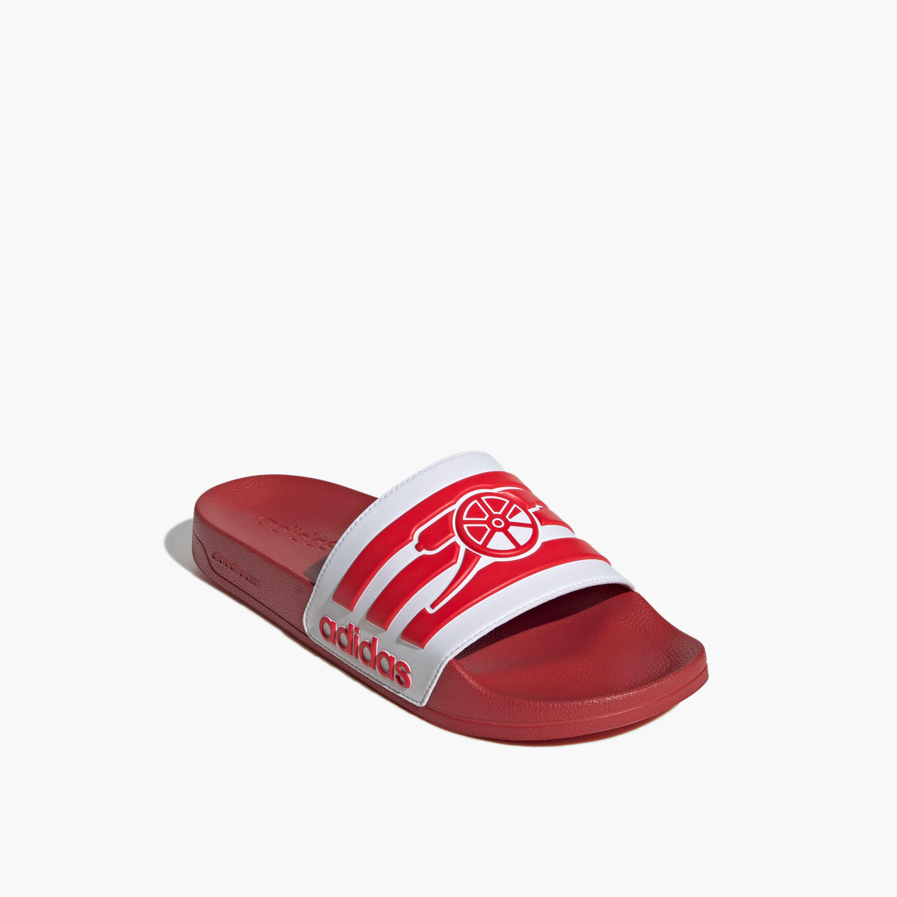 Adidas Men Adilette Shower Arsenal Logo Print Slides-sports-men-shoes-image-1