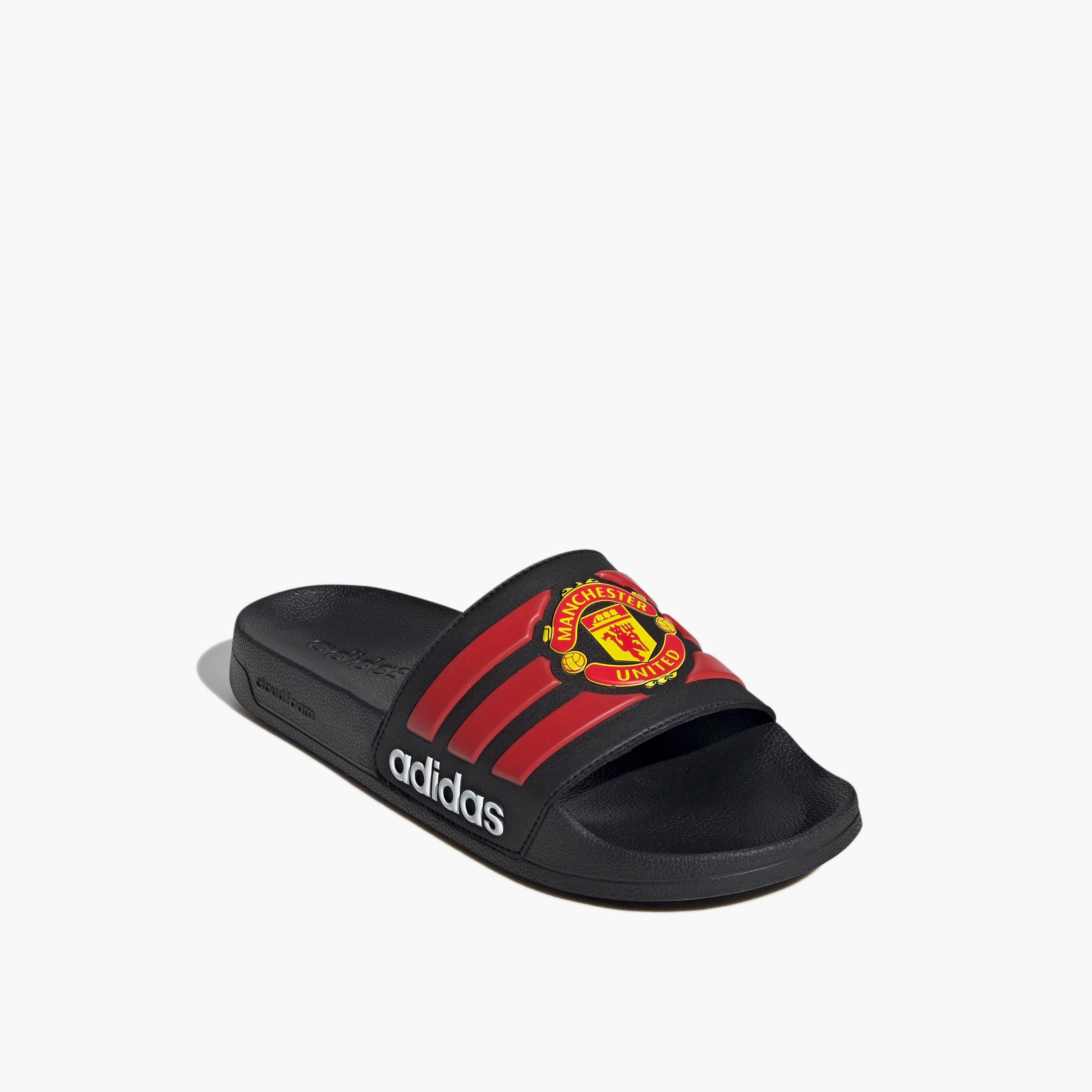 Adidas Men Adilette Shower Man Utd Logo Print Slides-sports-men-shoes-image-1