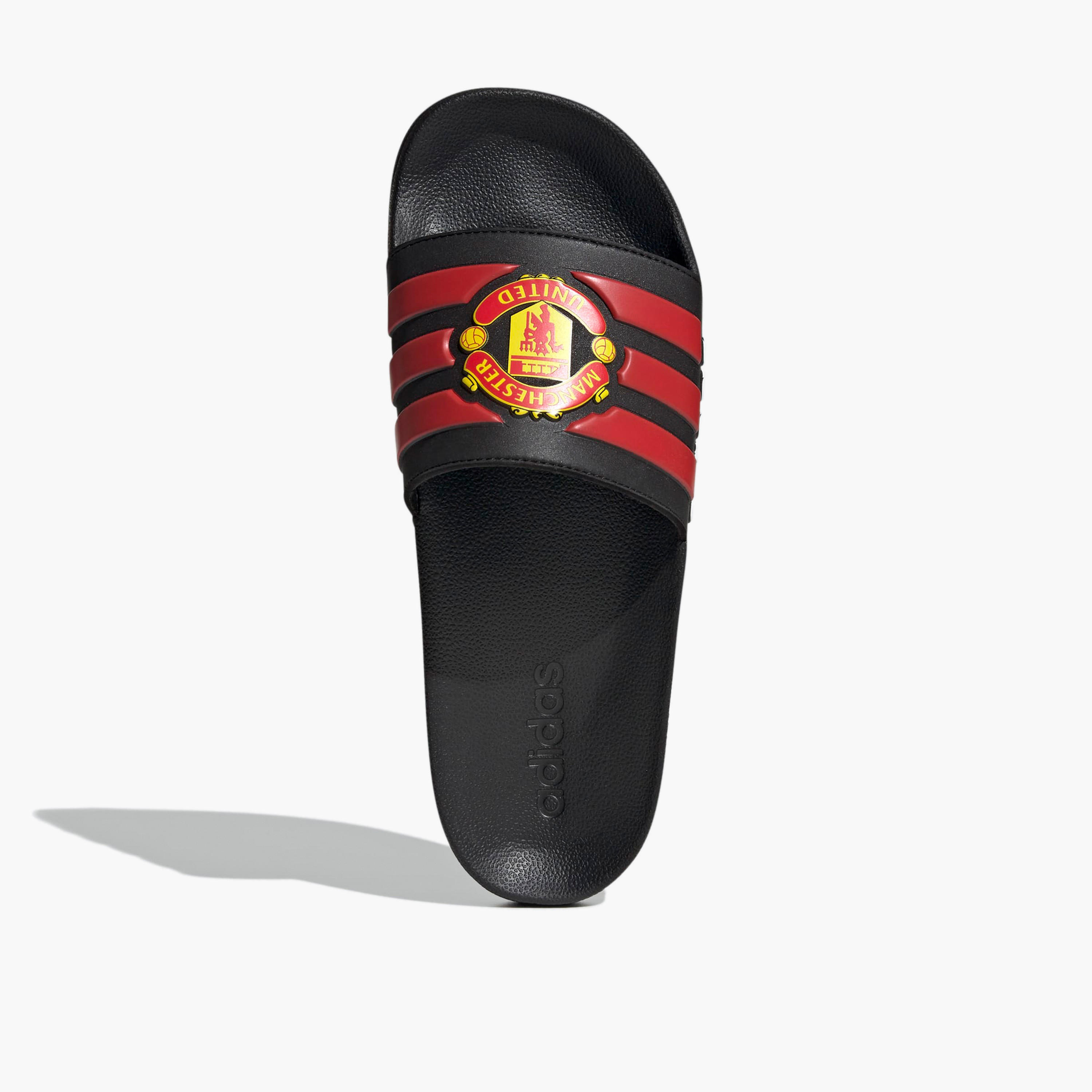 Adidas Men Adilette Shower Man Utd Logo Print Slides-sports-men-shoes-image-4